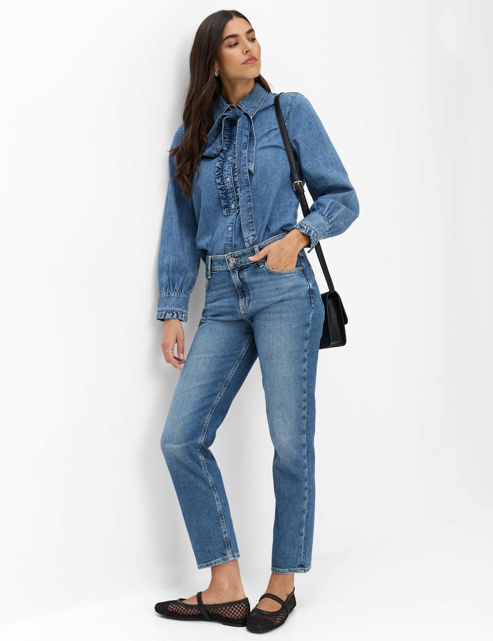 Brax Damen Jeans Used Regular Bl