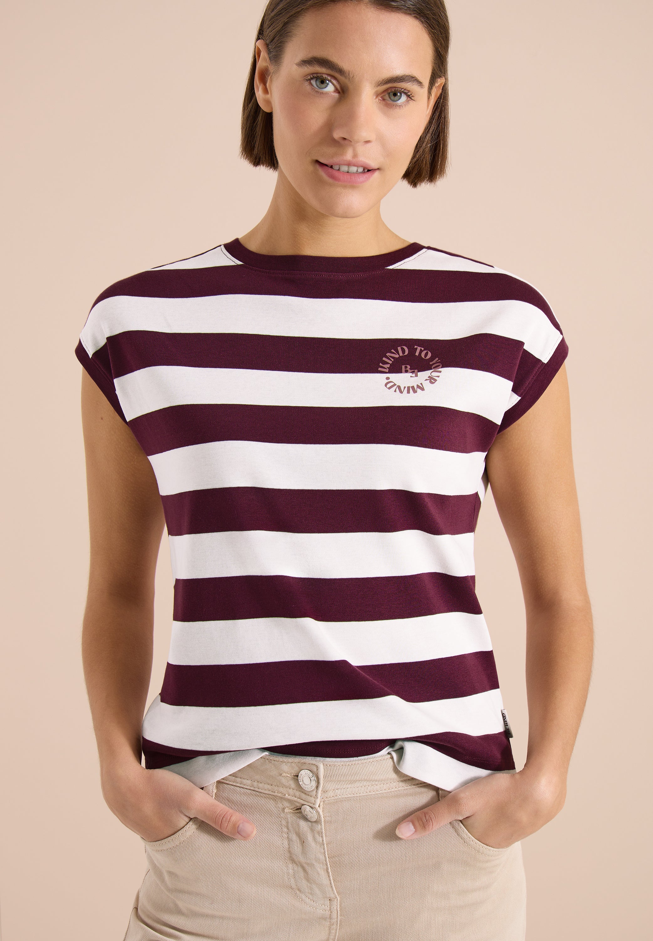 Cecil Damen T-Shirts Sweet Gra