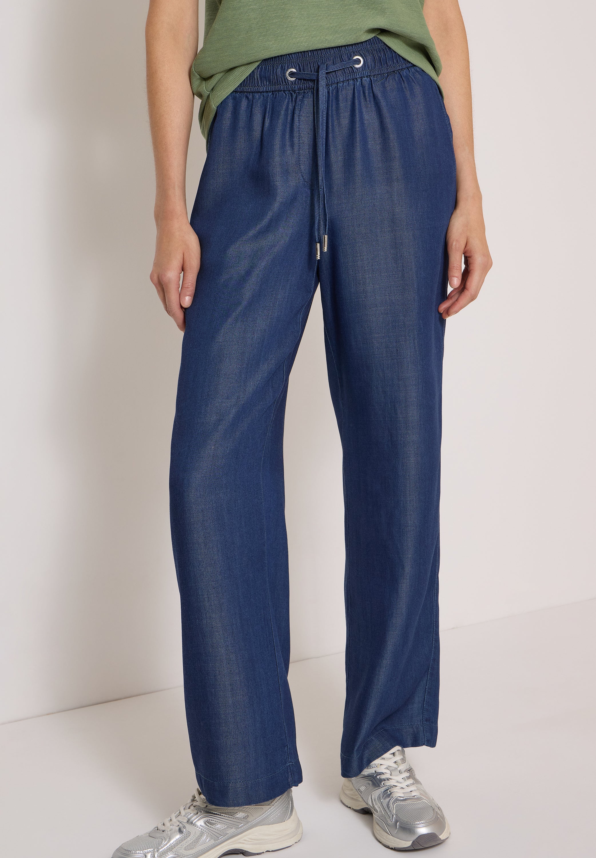 Cecil Damen Hosen Dark Blue