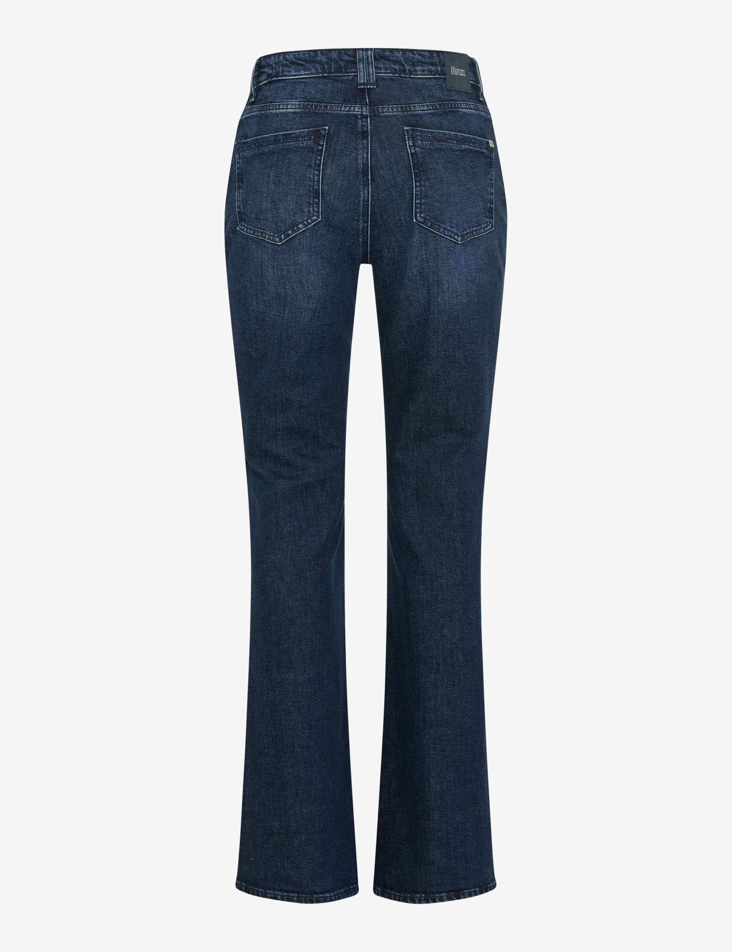 Brax Damen Jeans Used Ocean Blue