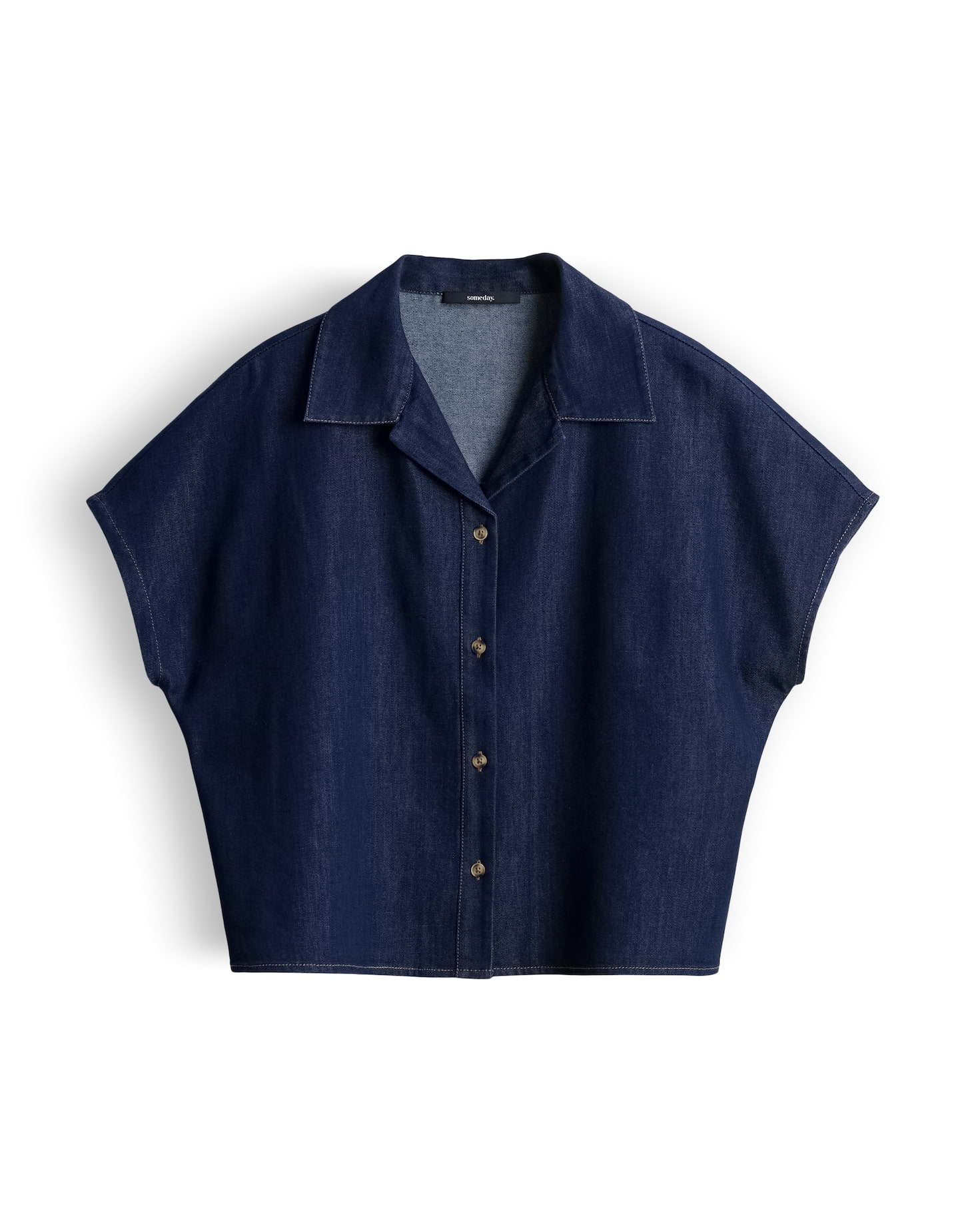 Someday Damen Blusen Rinsed Dark Blu