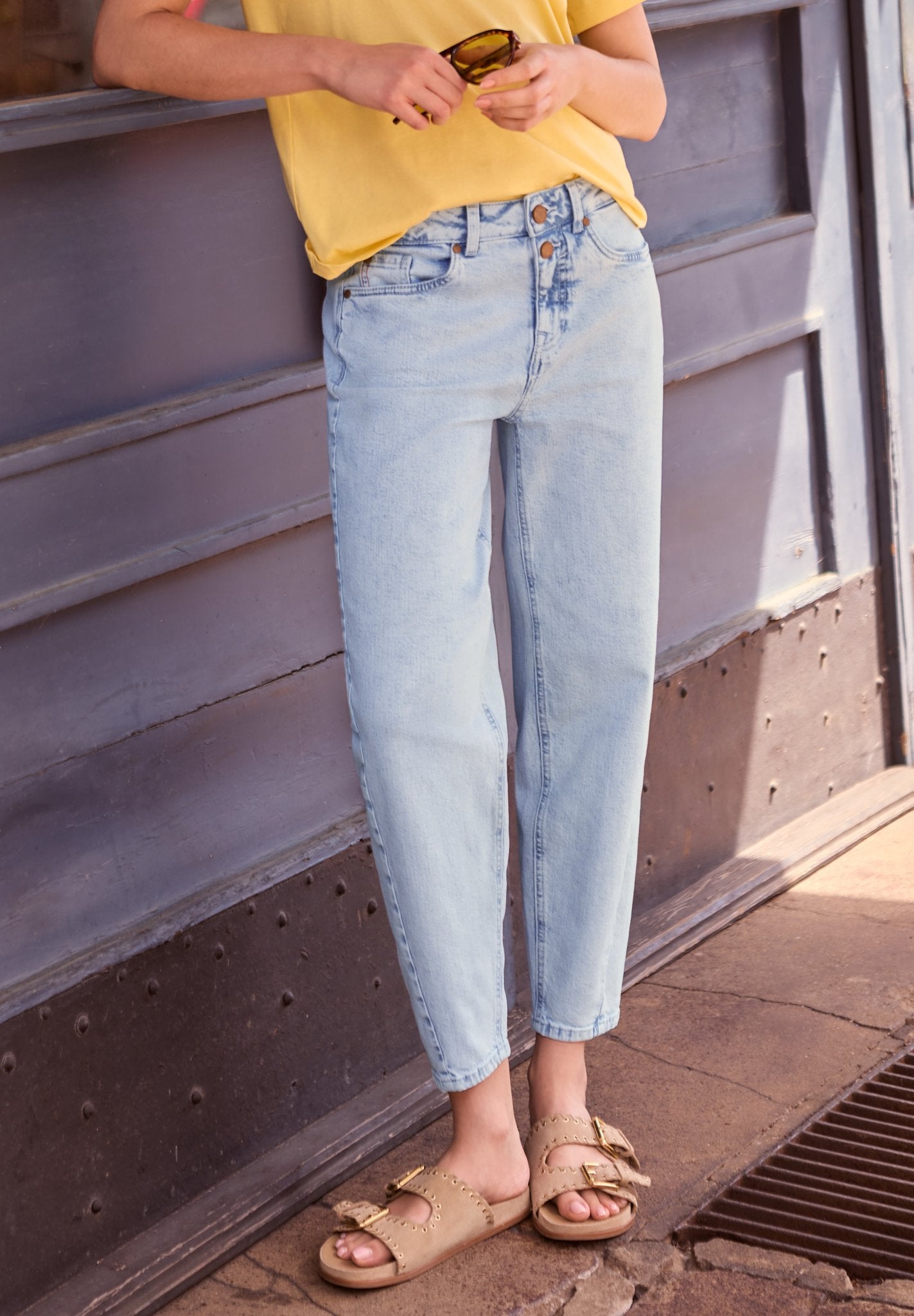 Street One Studio Damen Hosen Bleached