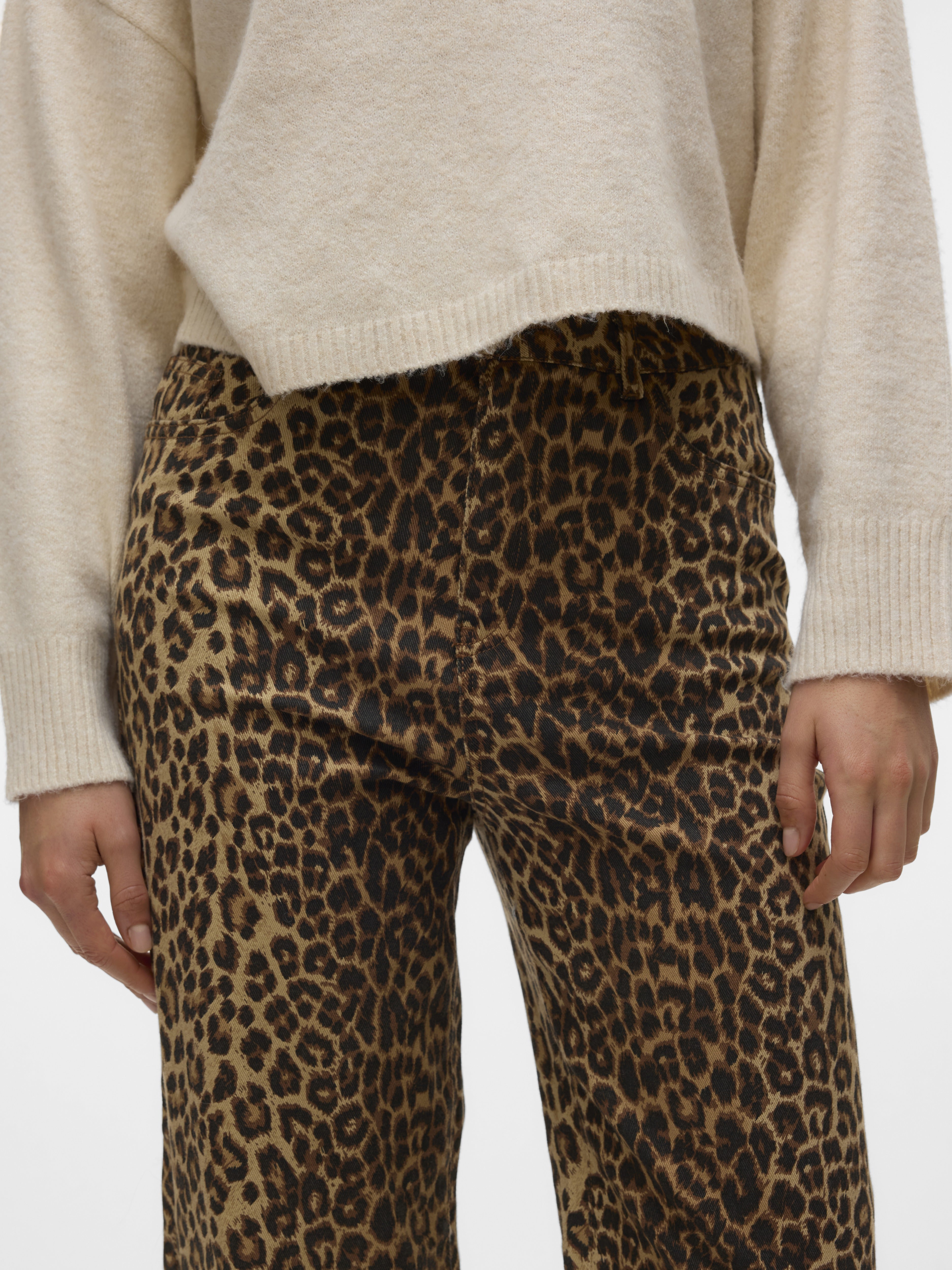 Vero Moda Damen Jeans Silver Mink/Leo