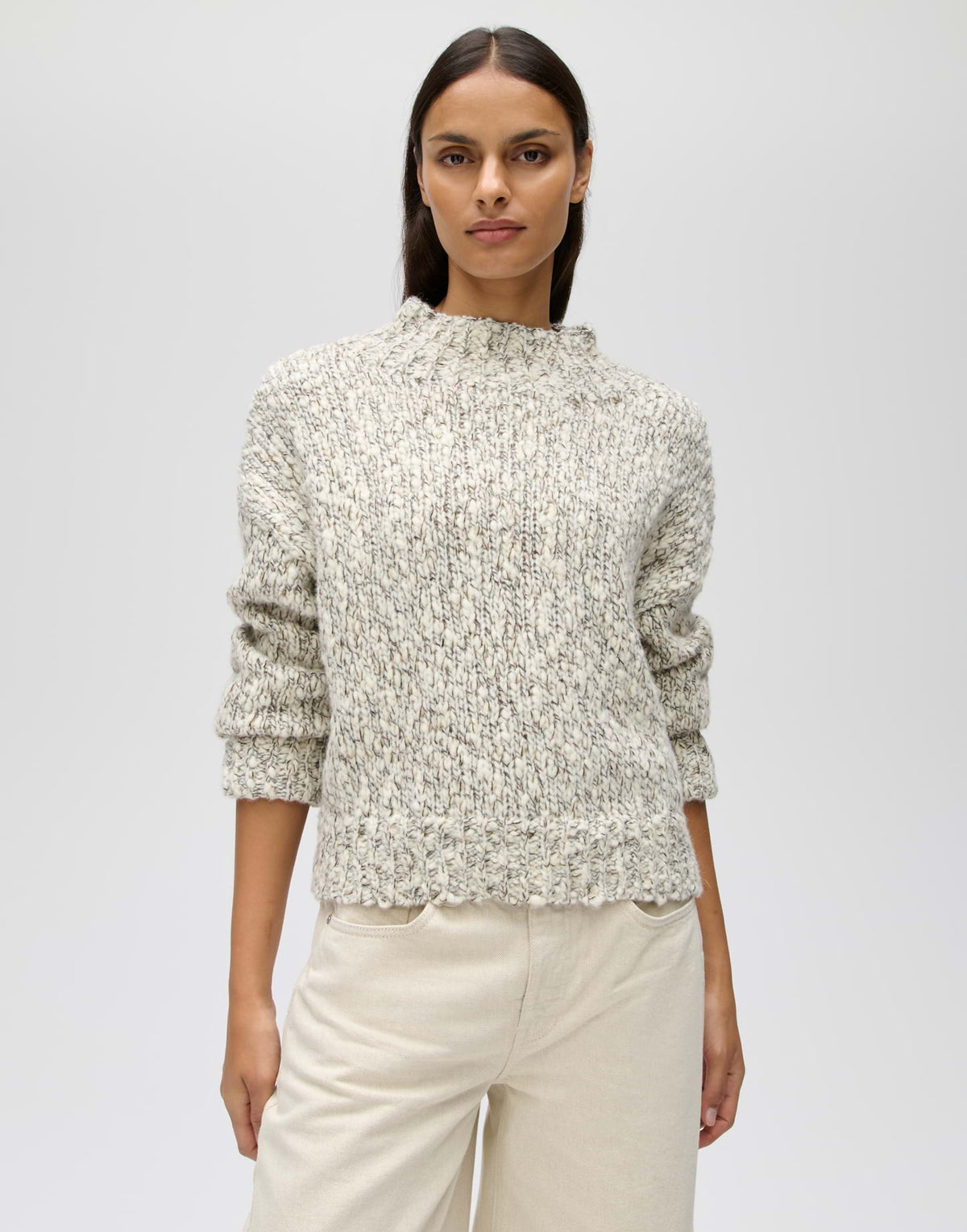 Opus Damen Pullover Soft Cream