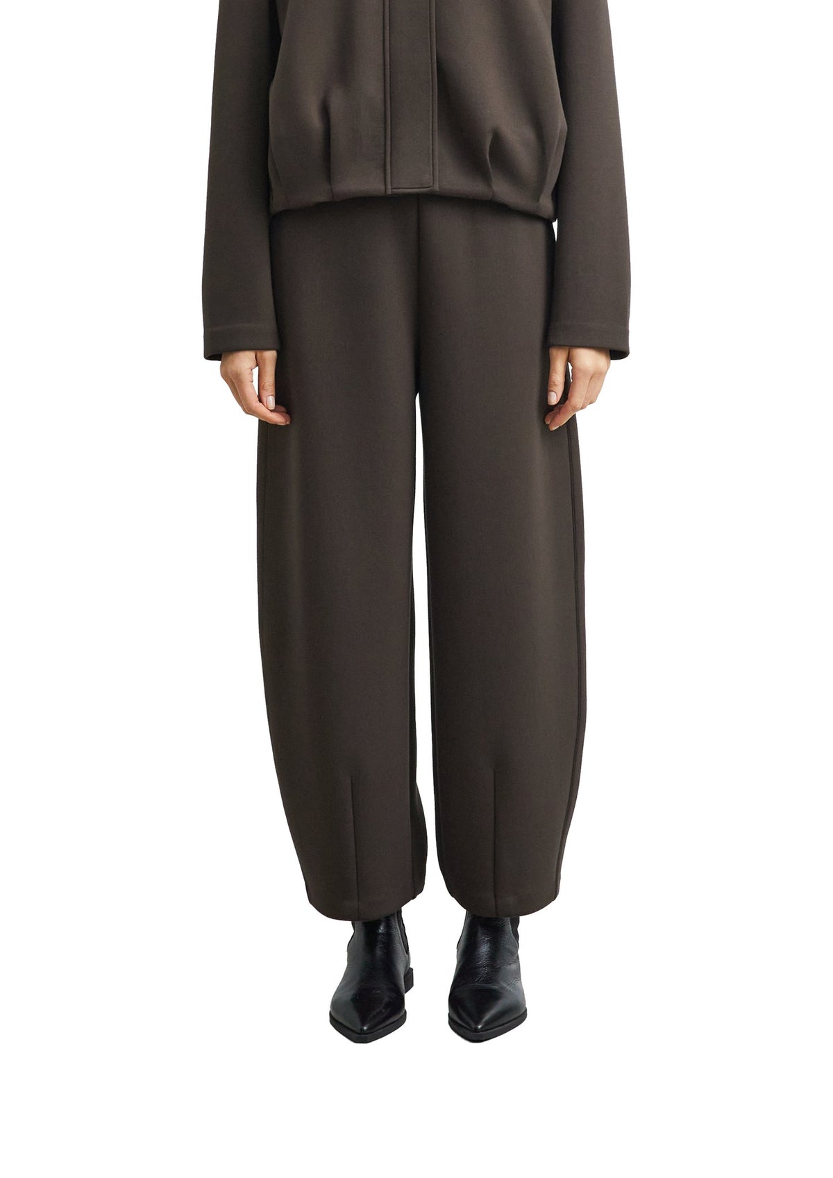 Comma Damen Hosen Brown