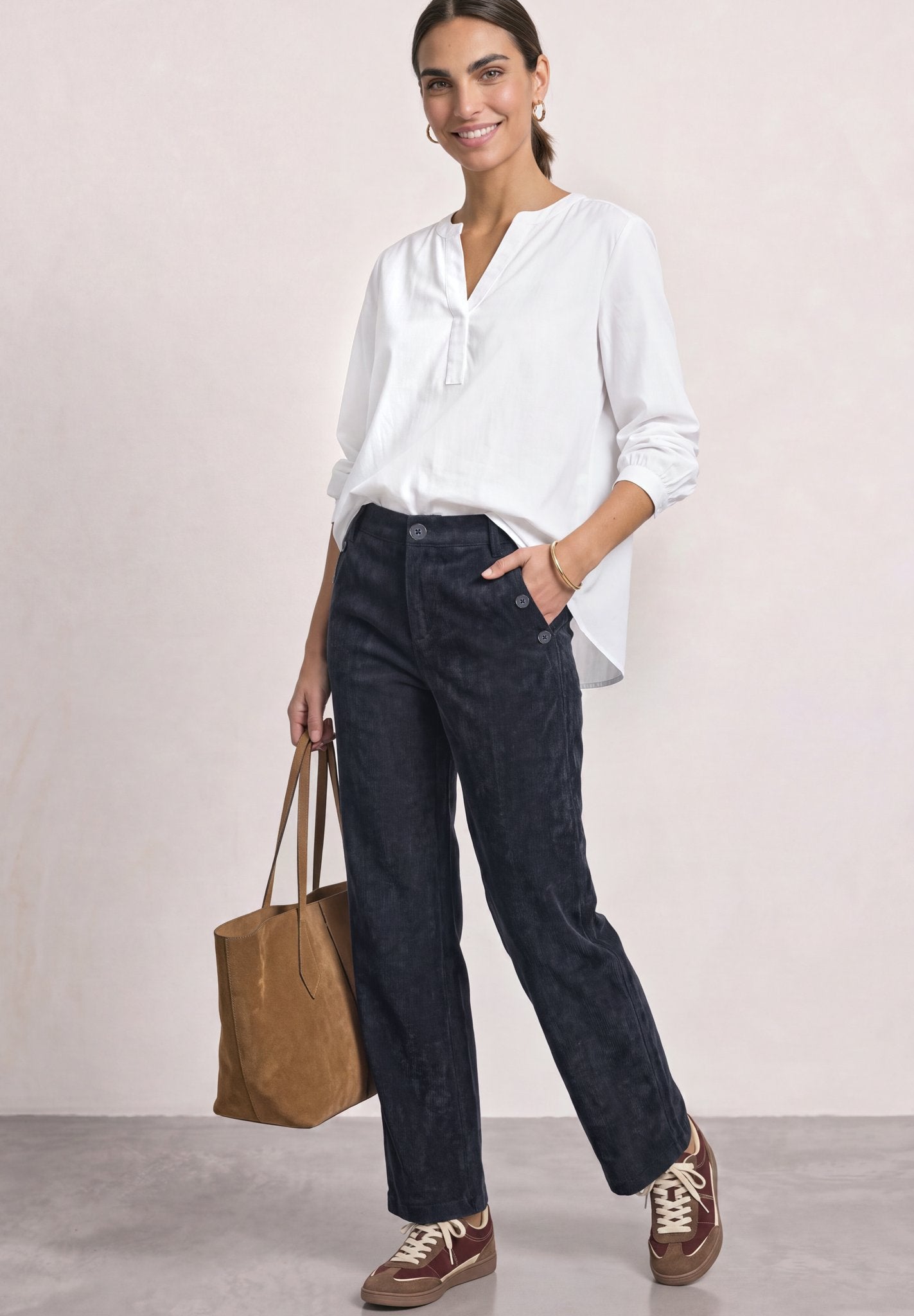 Street One Damen Hosen Indigo Ni