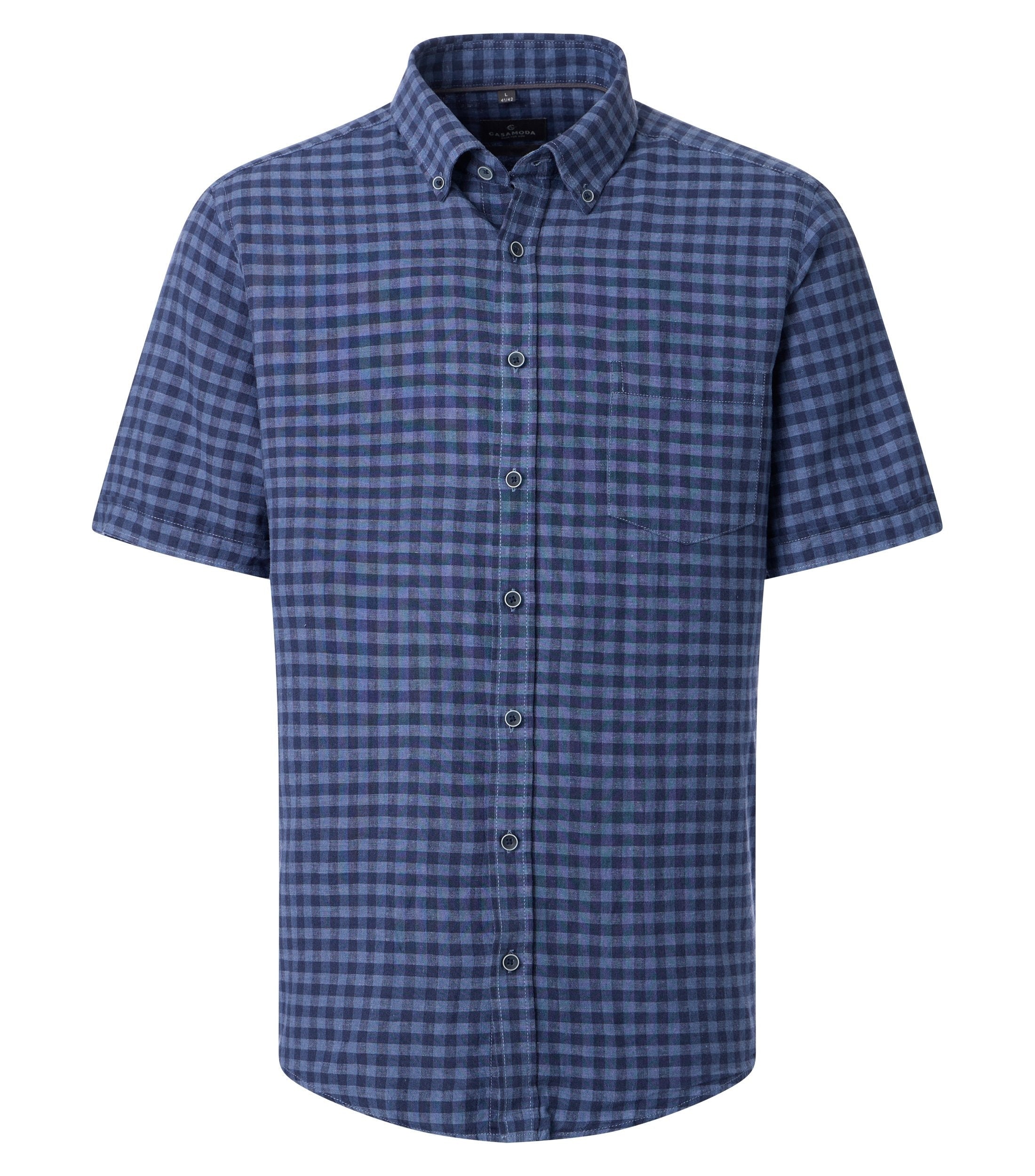 Casa Moda Herren Hemden kurz Blau