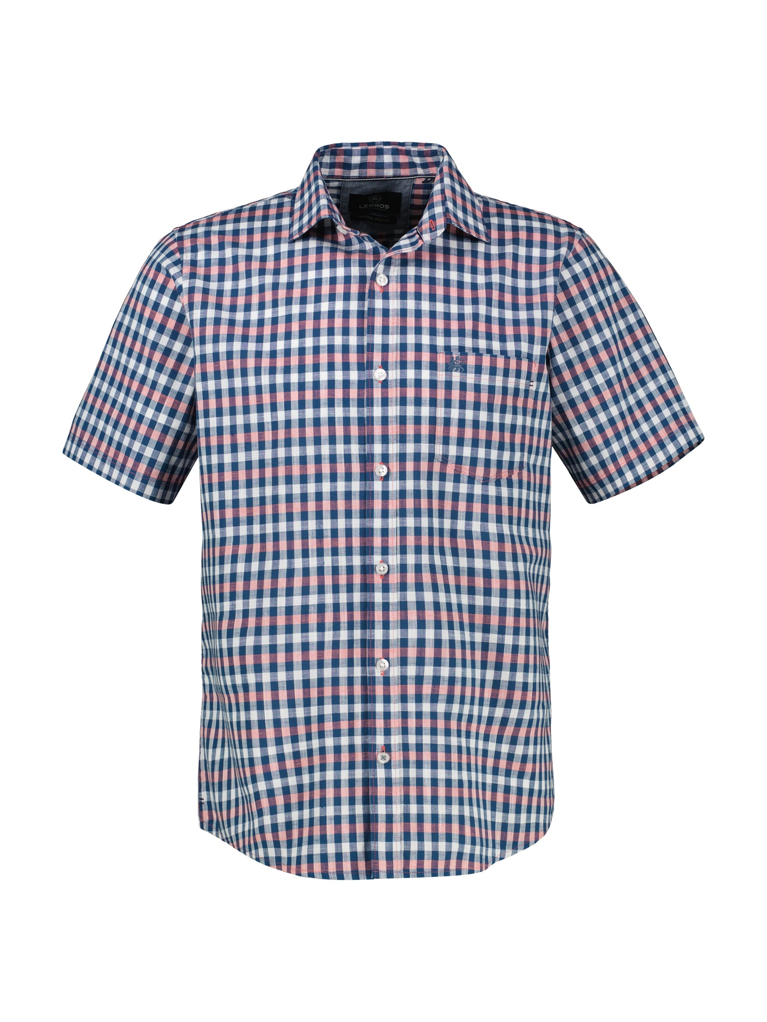 Lerros Herren Hemden kurz Vivid Red
