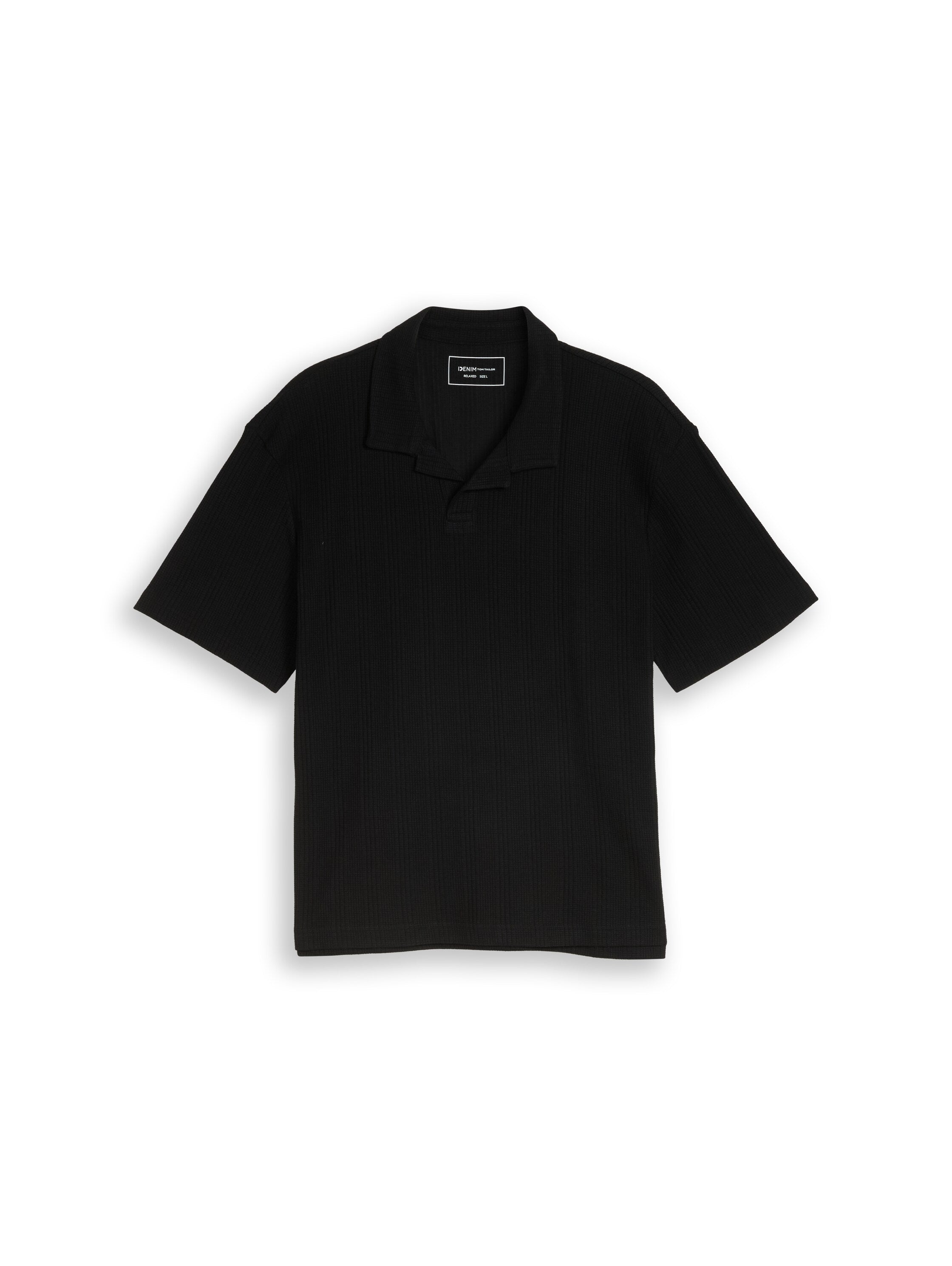 Tom Tailor denim Herren Polo-Shirts Black