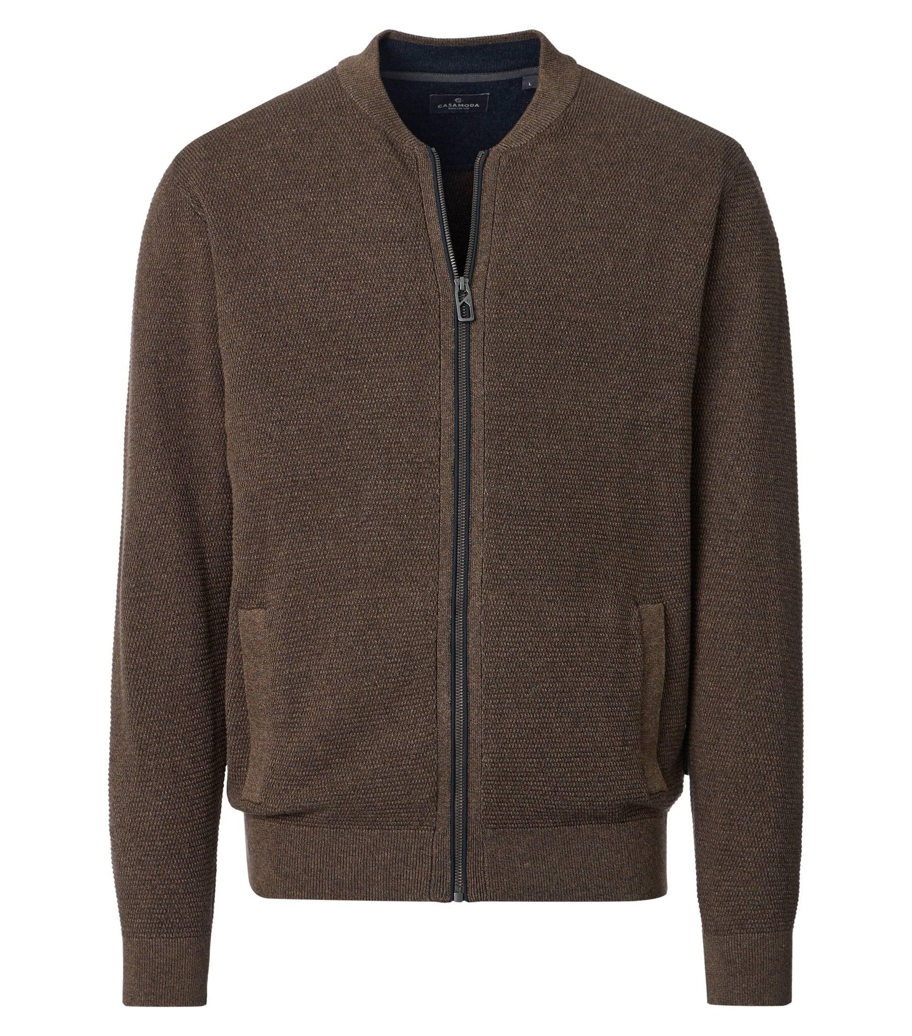 Casa Moda Herren Strickjacken Braun