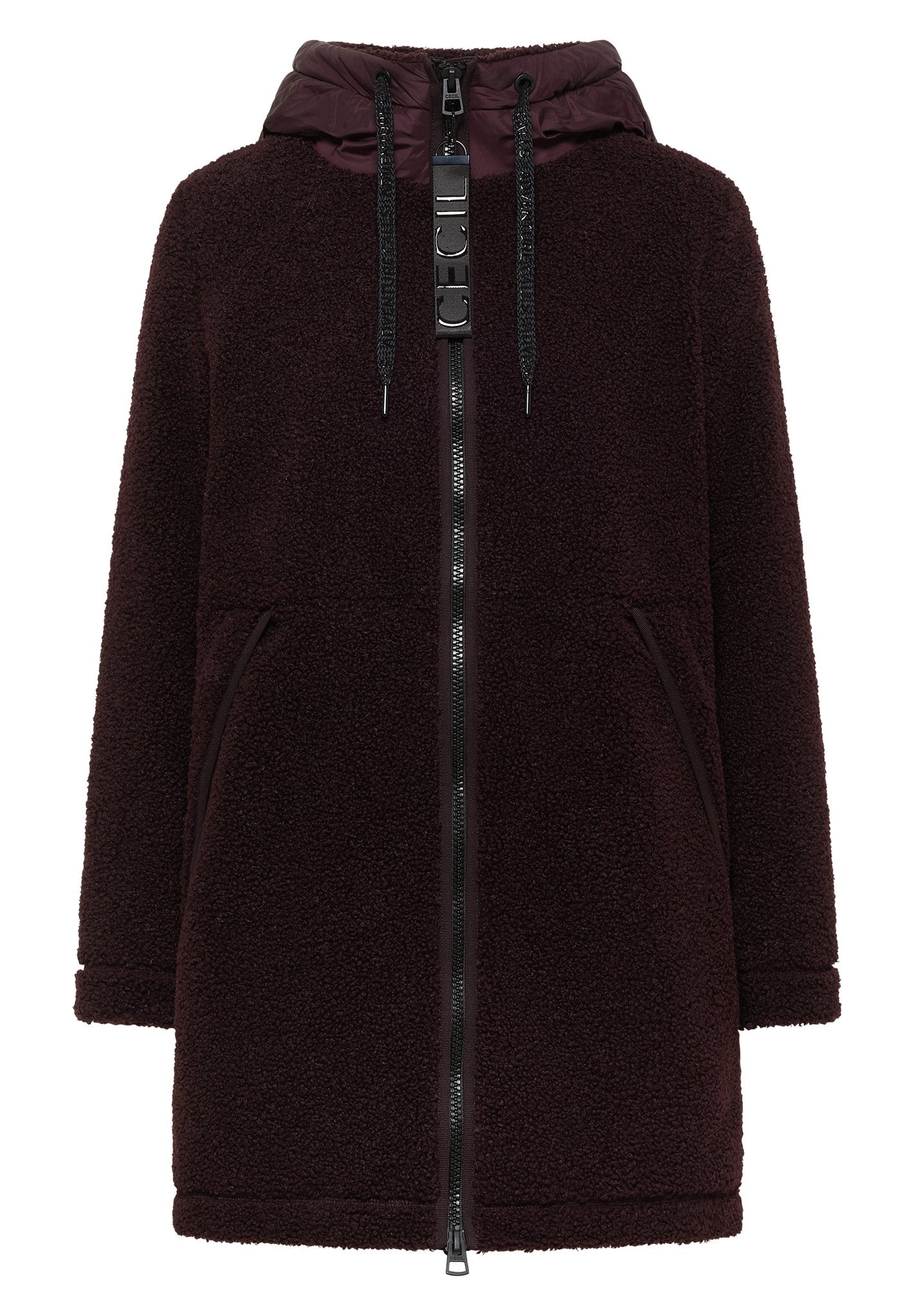 Cecil Damen Mantel Berry Red