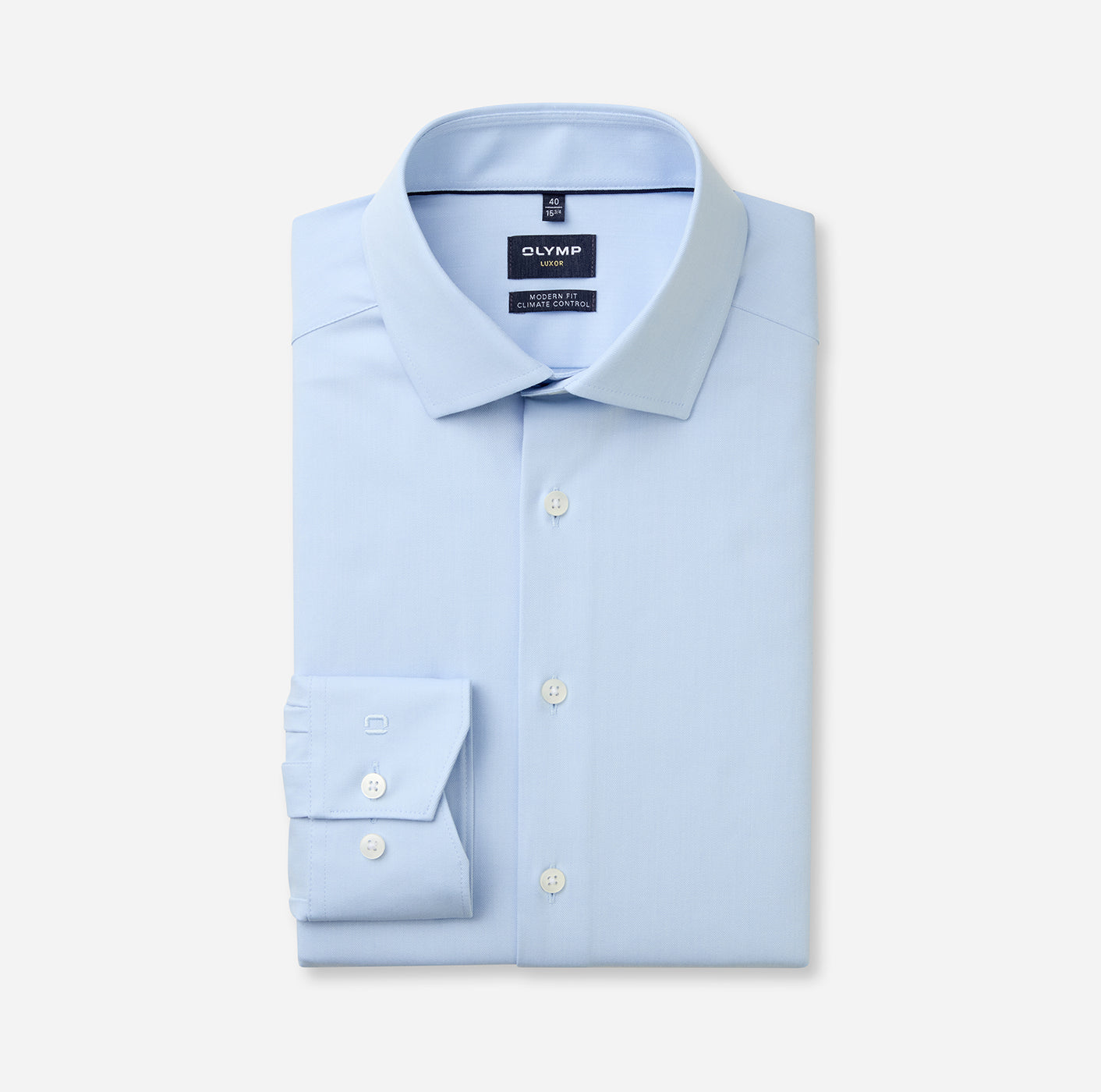 Olymp Herren Hemden lang Bleu
