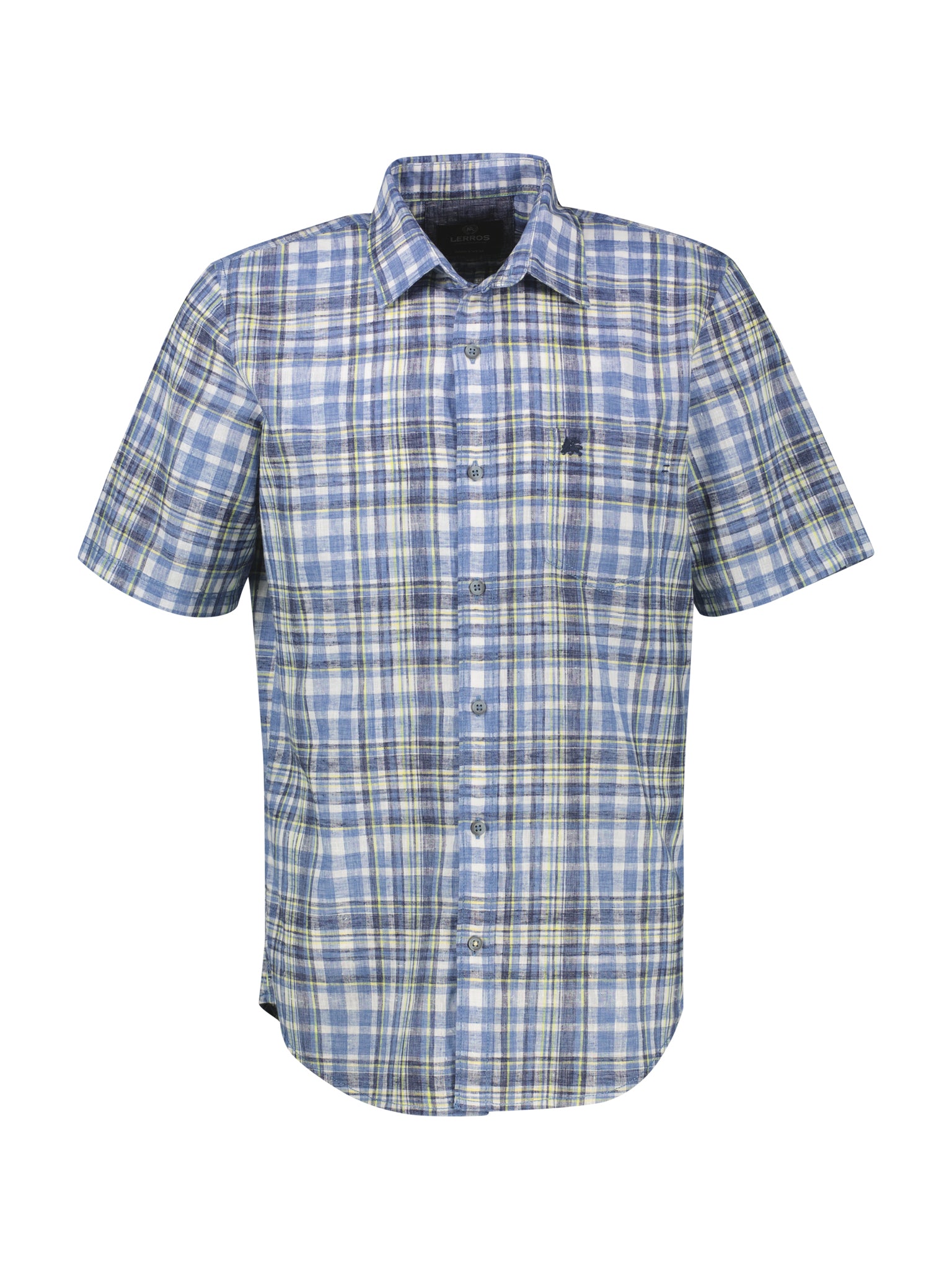Lerros Herren Hemden kurz Classic Navy