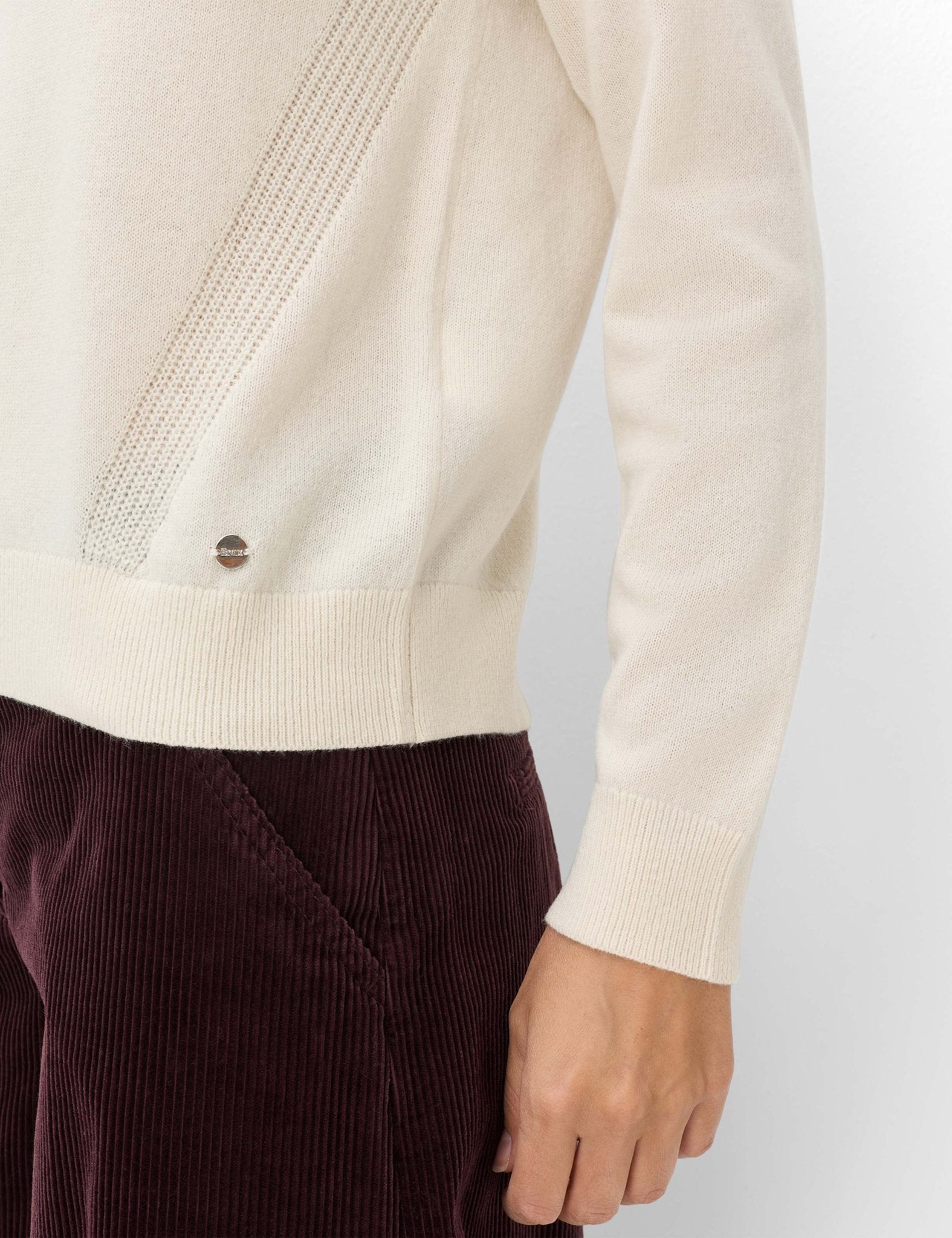 Brax Damen Pullover Dark Ecru
