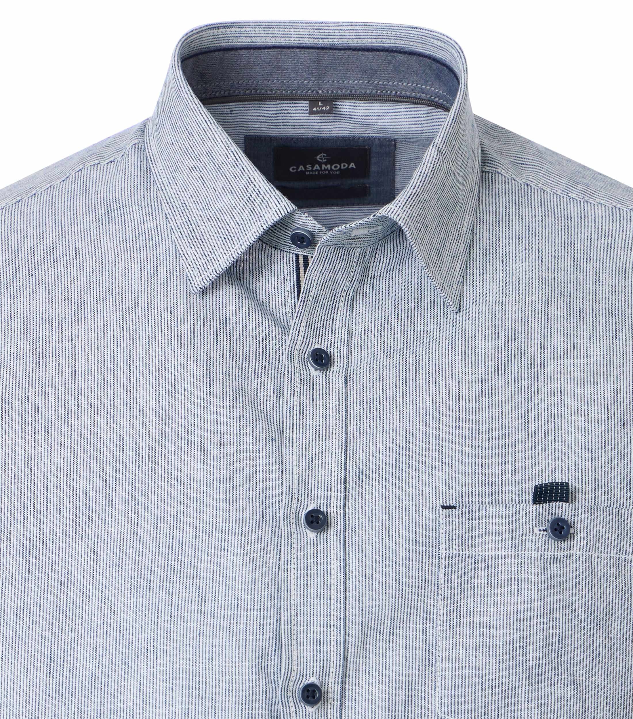 Casa Moda Herren Hemden kurz Blau