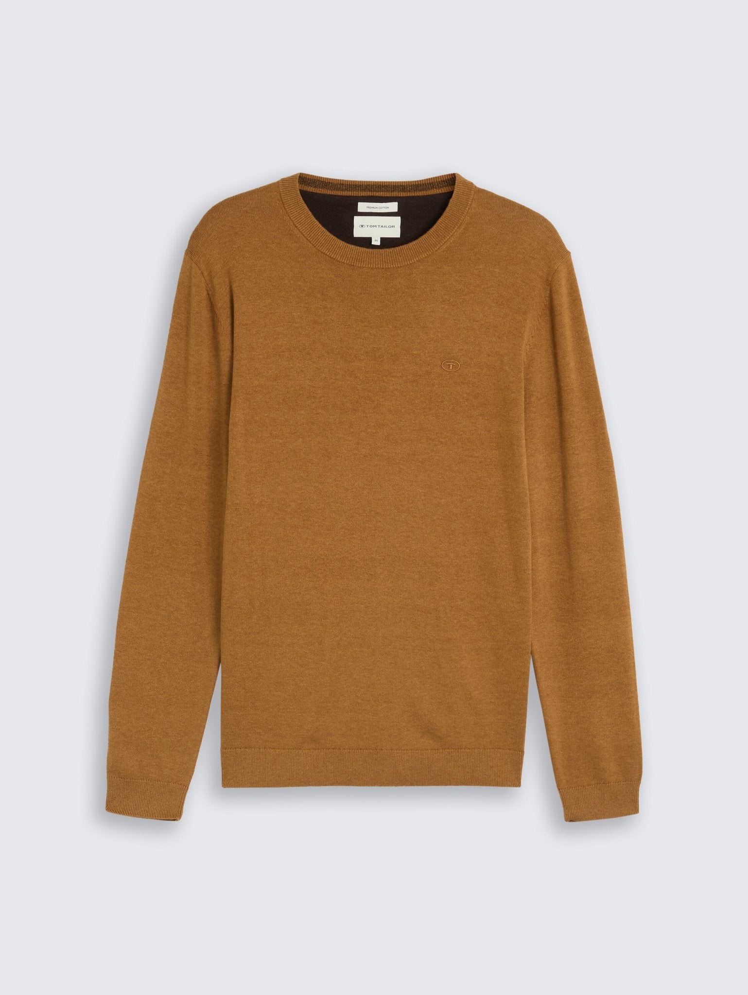 Tom Tailor Herren Pullover Dark Camel Mela