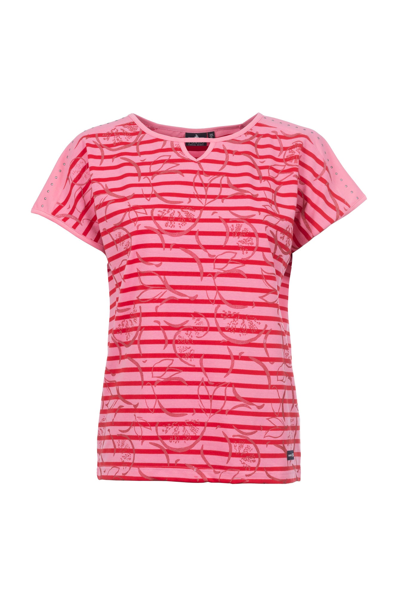 Soquesto Damen T-Shirts Mittelpink
