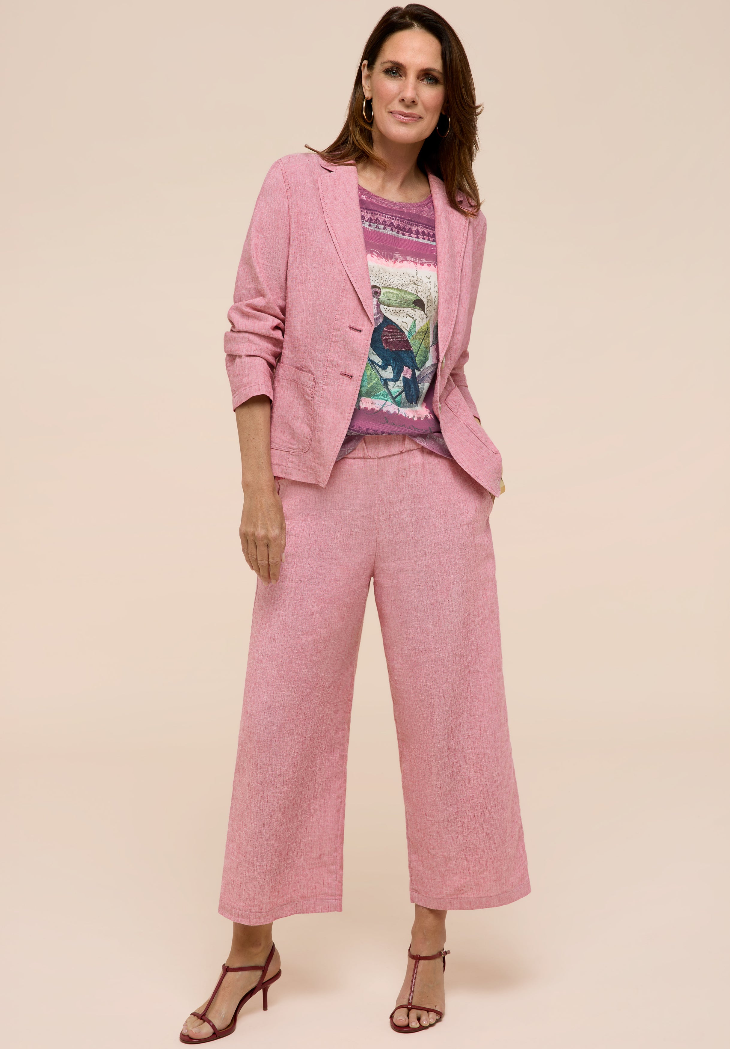 Bianca Damen Hosen Raspberry Melan