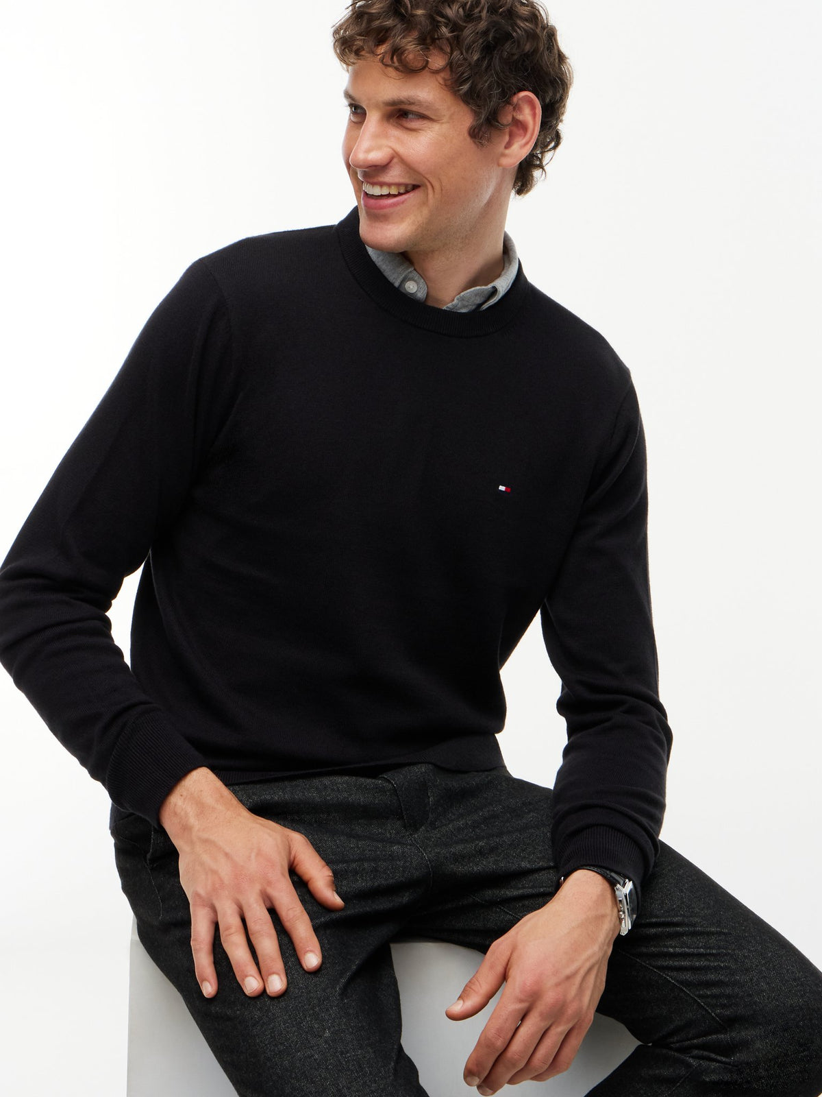 Tommy Hilfiger Herren Sweatshirts Bds Black