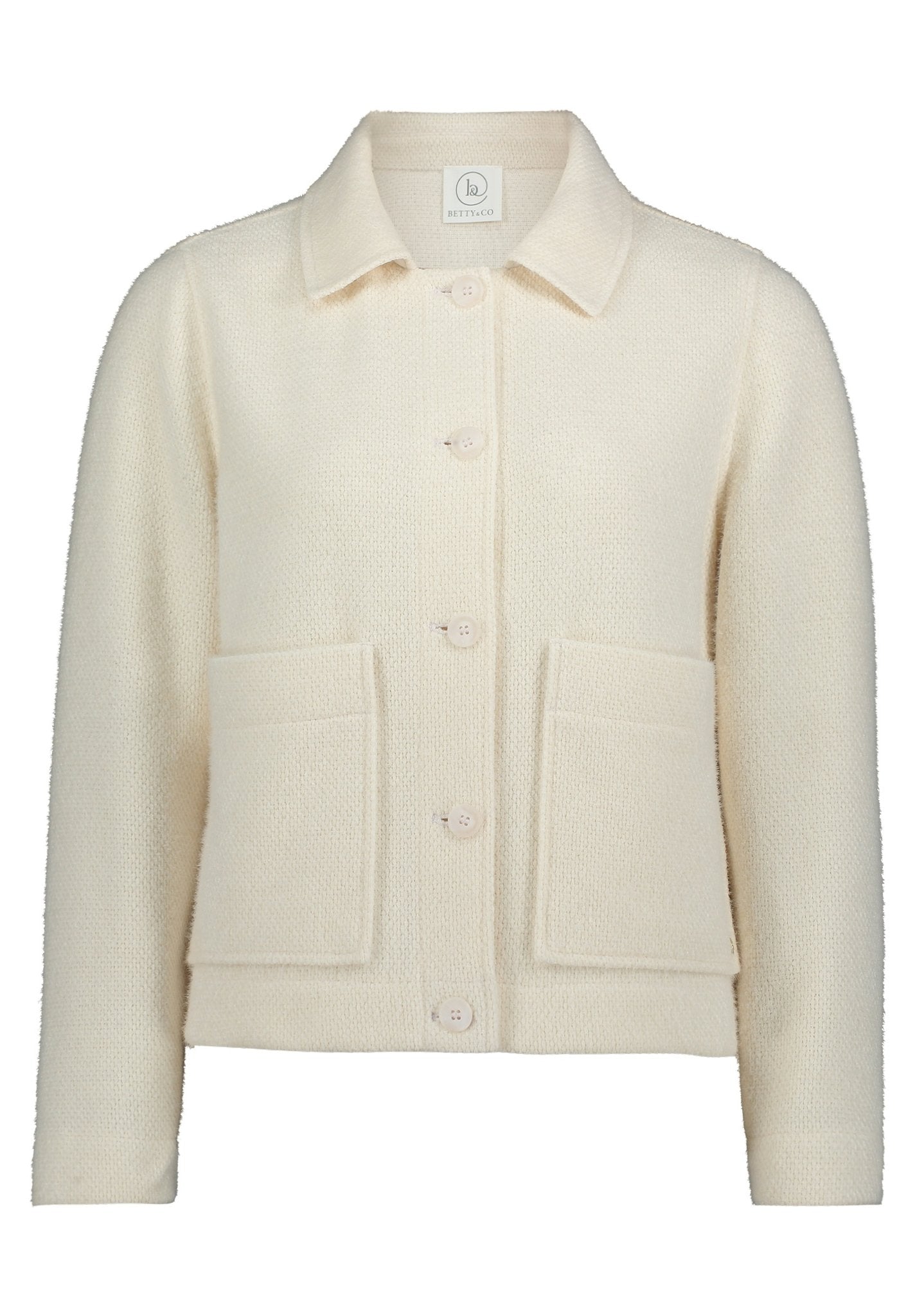 Betty & Co Damen Strickjacken White Sand