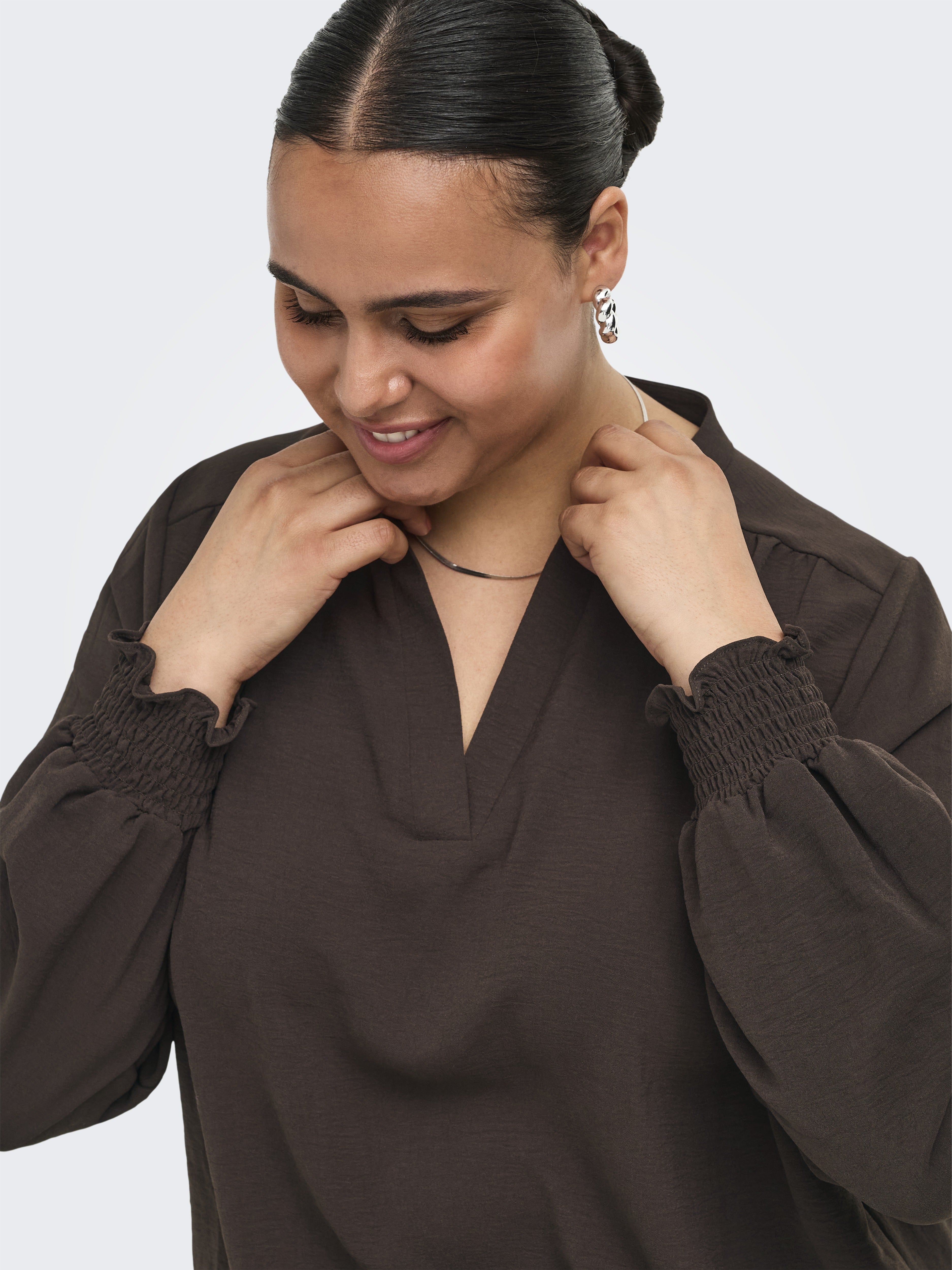 Only Caramkoma Damen T-Shirts Coffee Bean