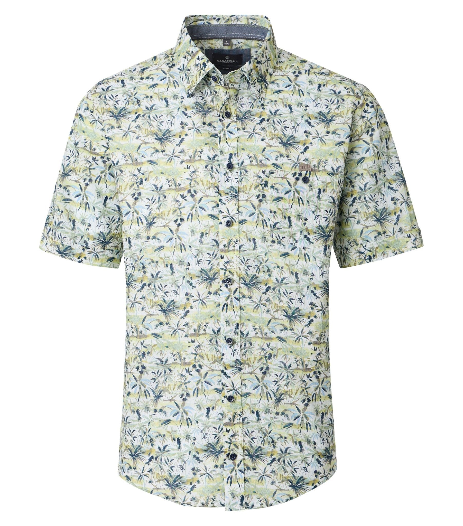 Casa Moda Herren Hemden kurz Gruen