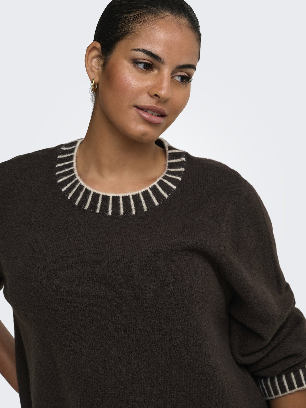 Only Carmakoma Damen Pullover Chocolate Torte