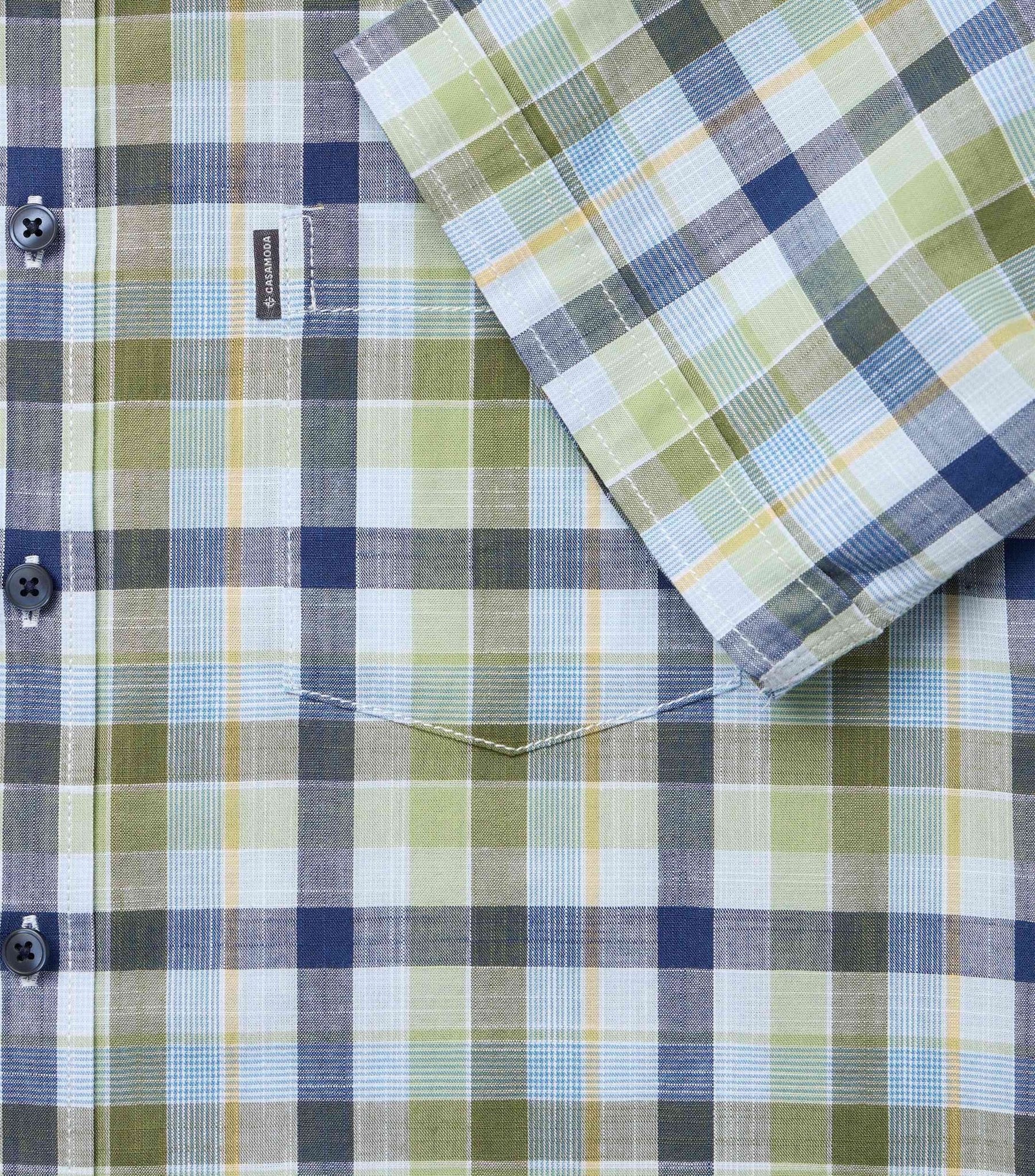 Casa Moda Herren Hemden kurz Gruen