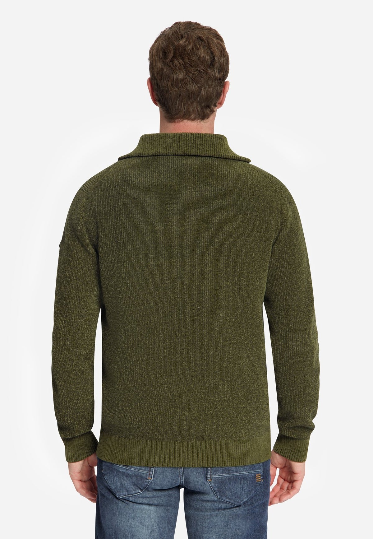 No Excess Herren Pullover Moss