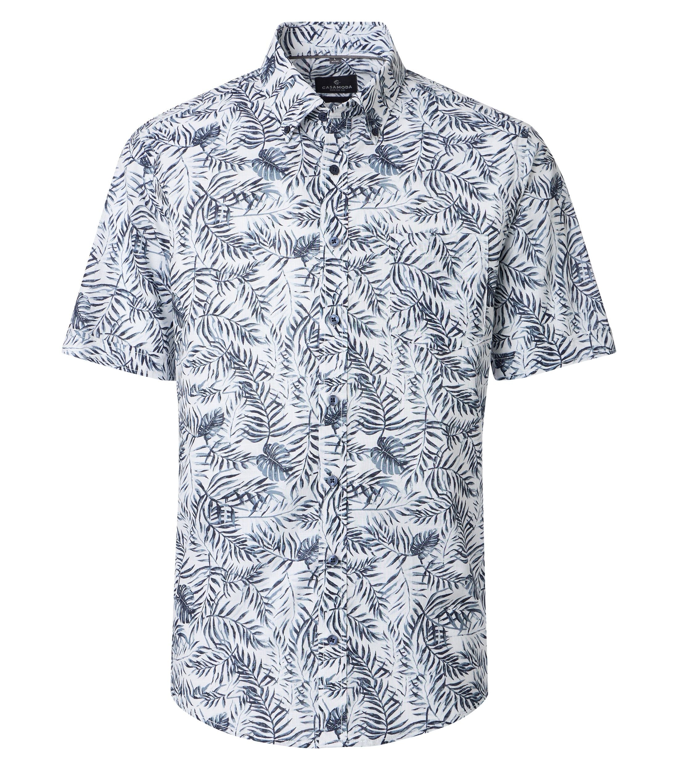 Casa Moda Herren Hemden kurz Blau