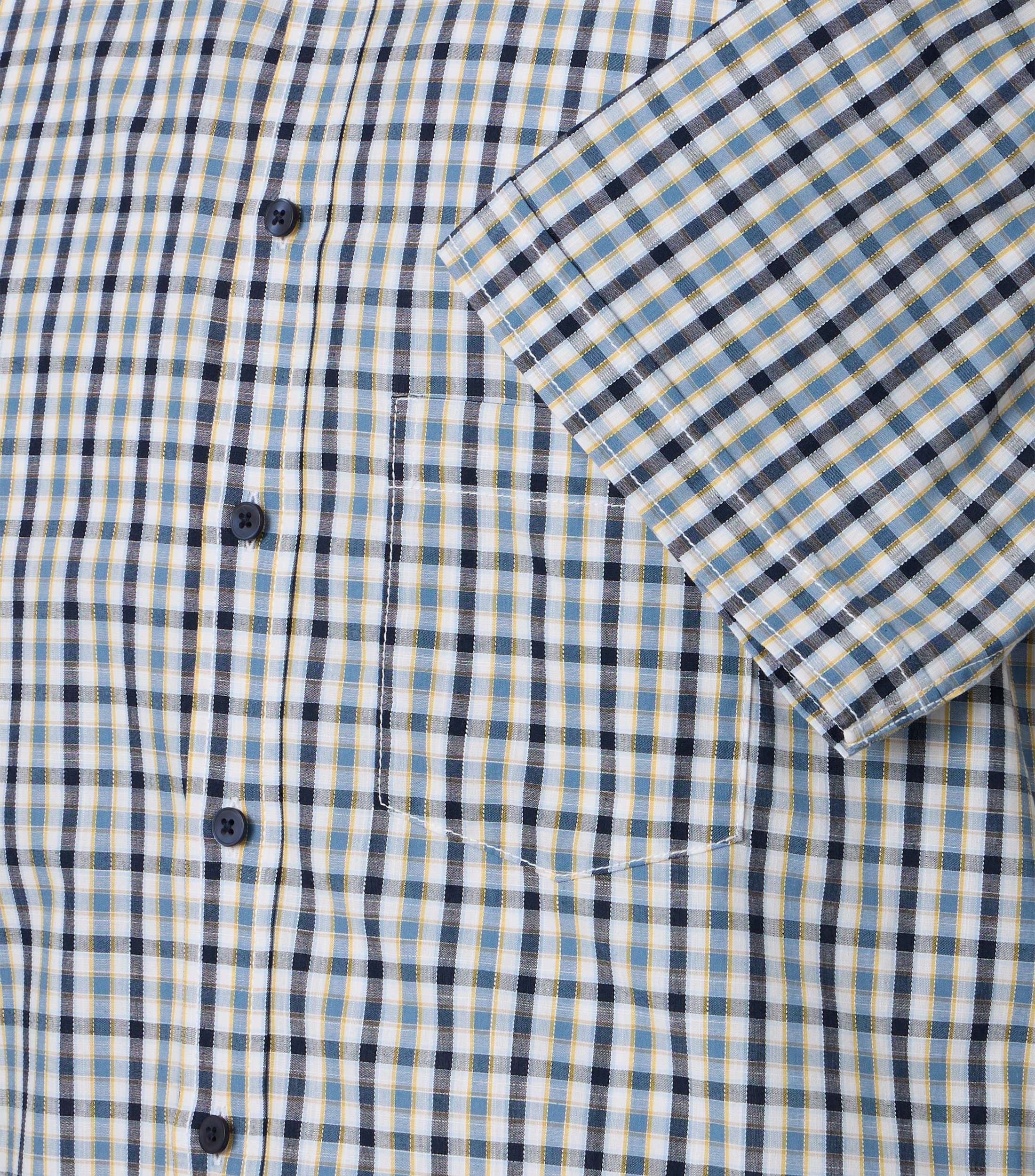 Casa Moda Herren Hemden kurz Blau