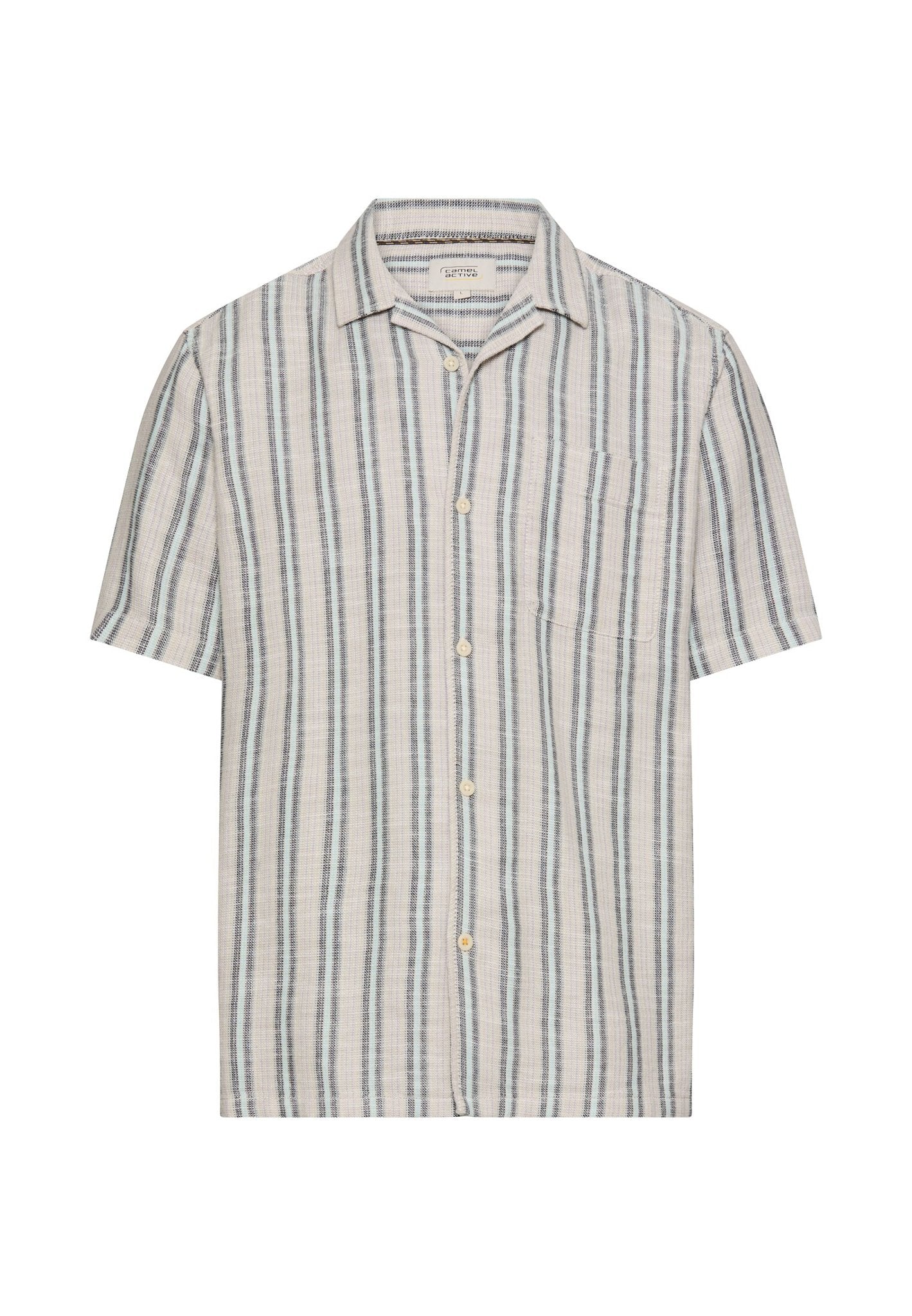 Camel active Herren Hemden kurz Indigo Blue