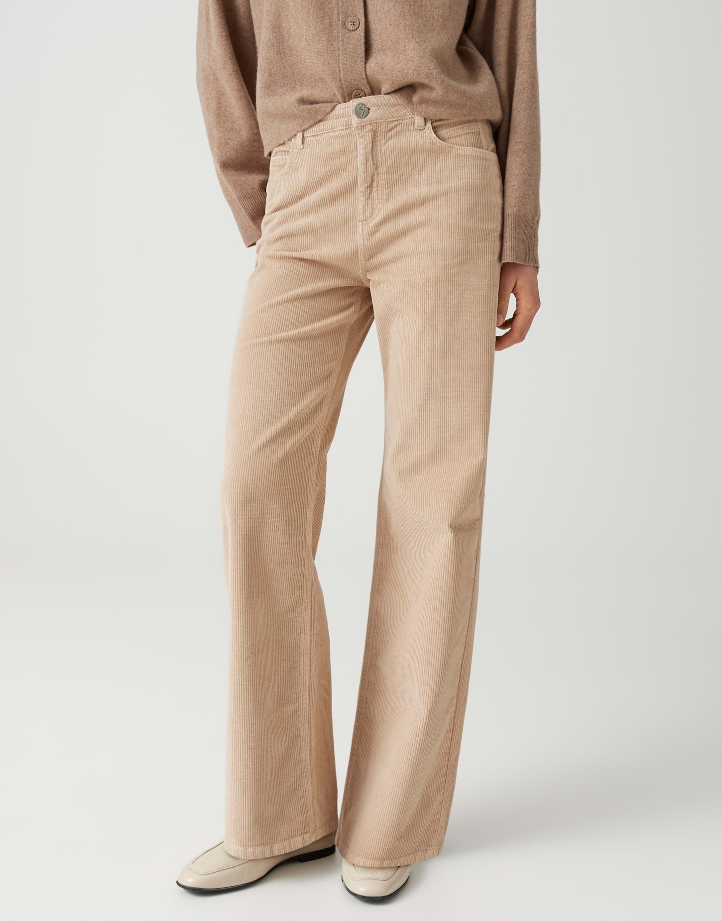 Opus Damen Jeans Golden Beige