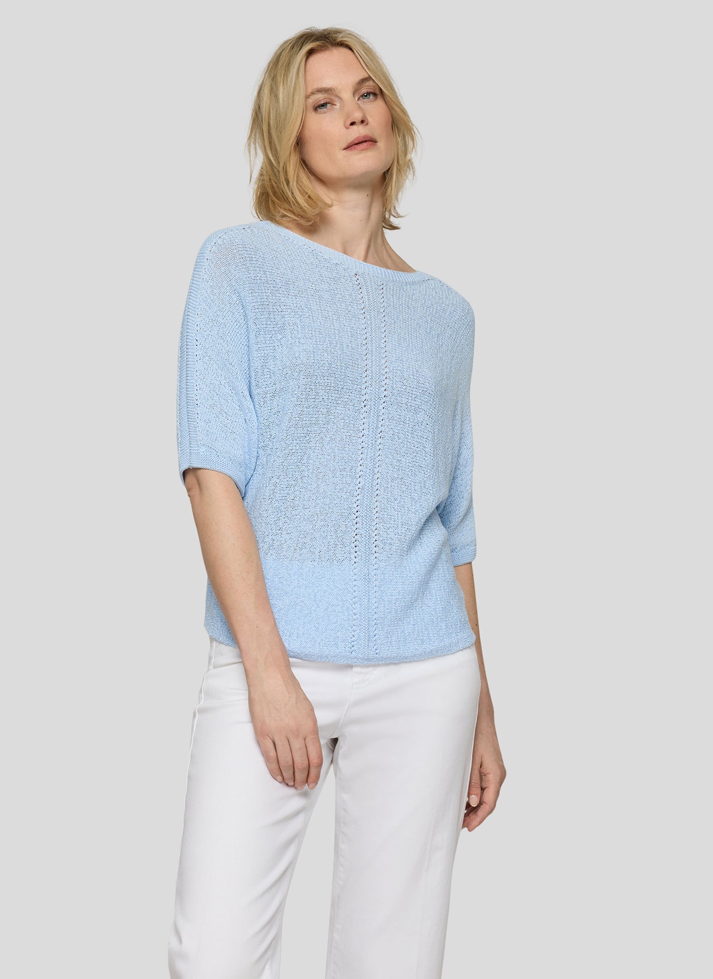 Rabe Damen Pullover Himmelblau