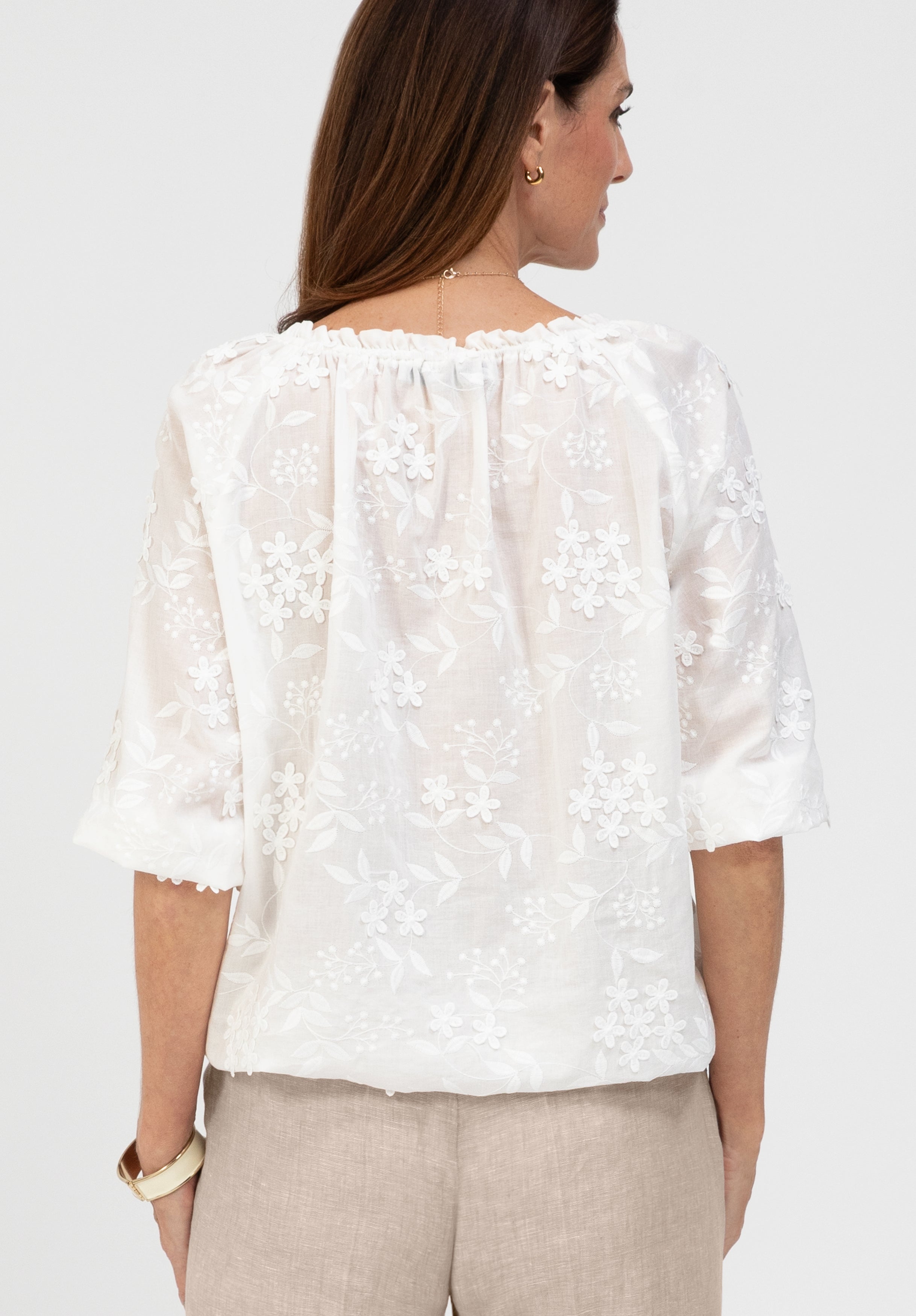 Bianca Damen Blusen Cream