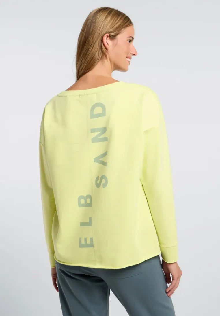 Elbsand Damen Sweatshirts Sunny Lime