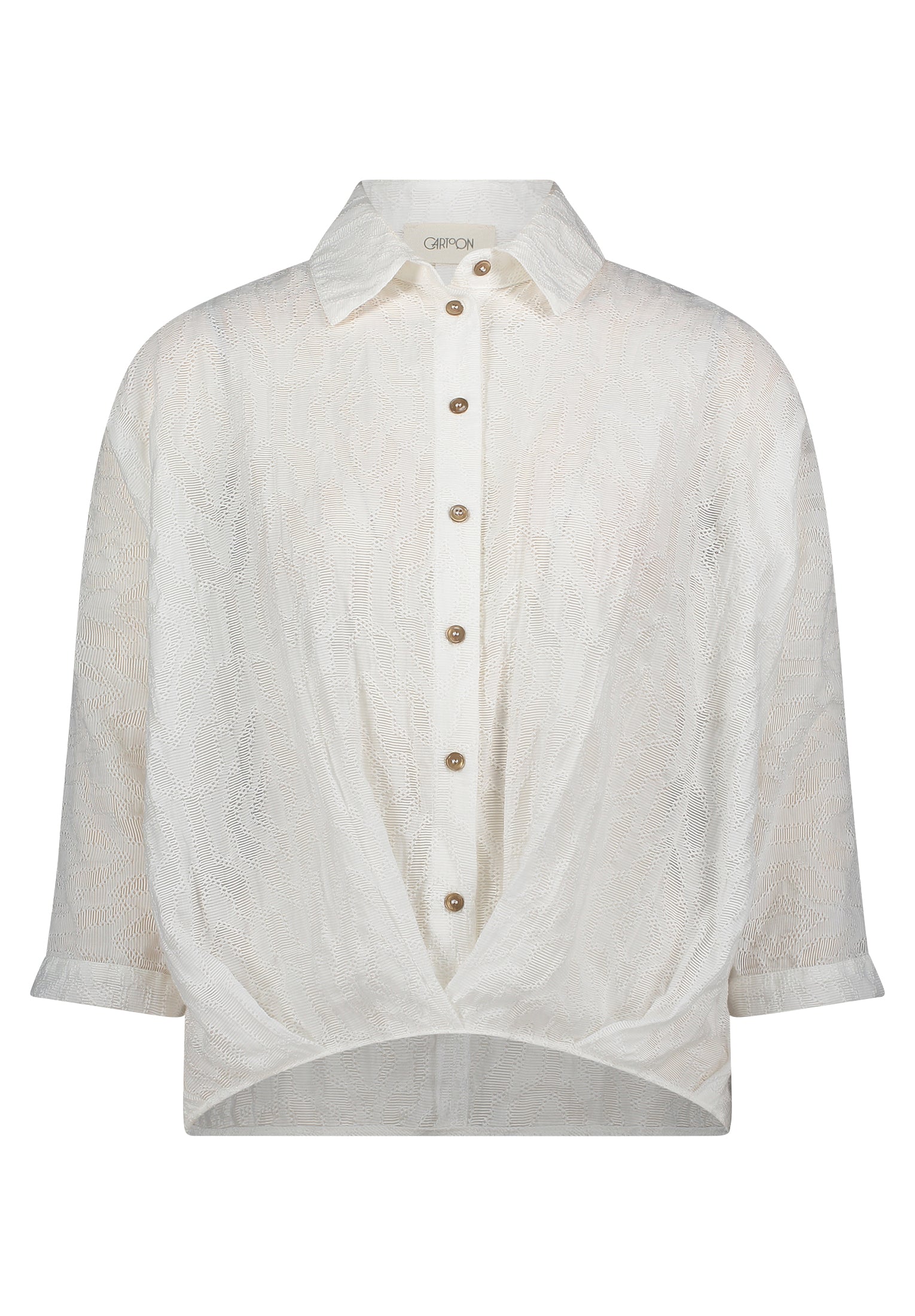 Cartoon Damen Blusen Offwhite