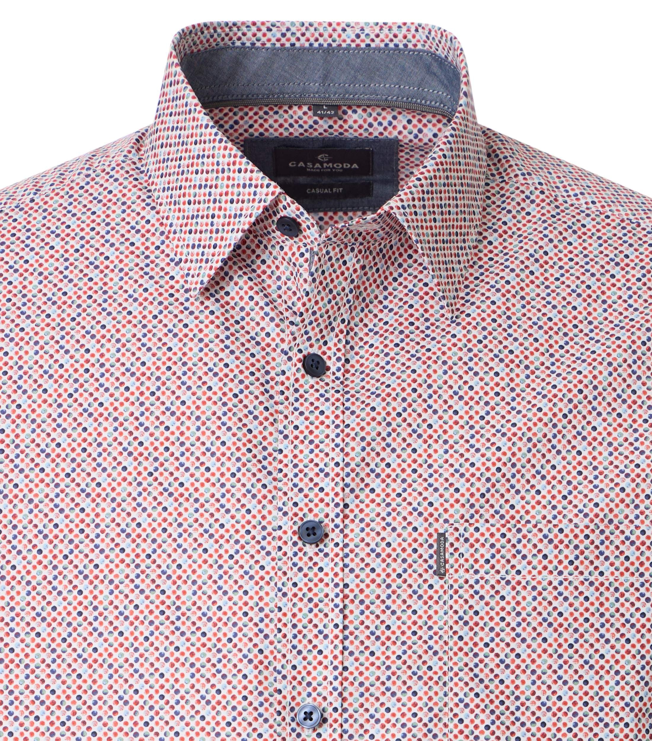 Casa Moda Herren Hemden kurz Rot