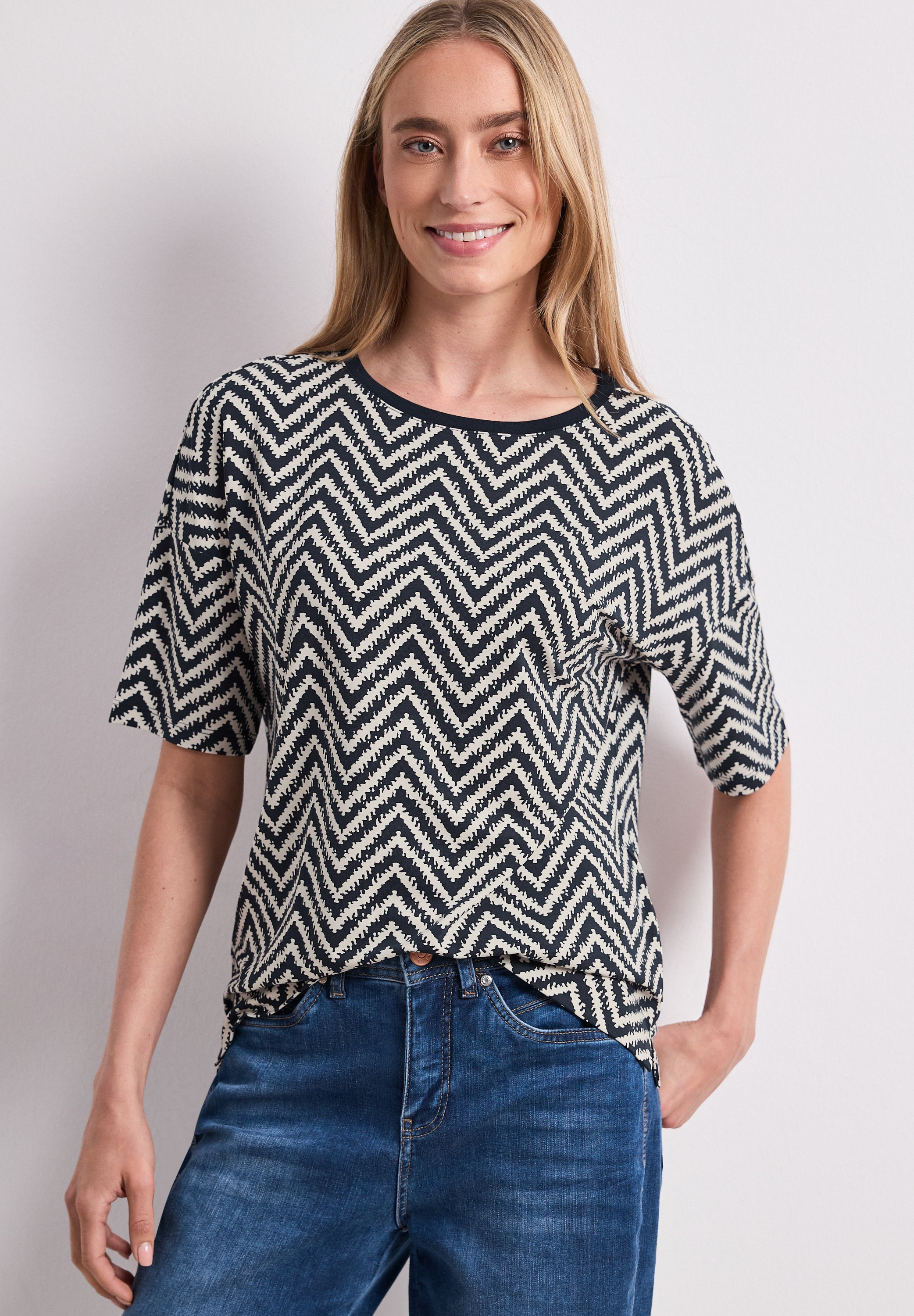 Street One Damen T-Shirts Deep Blue