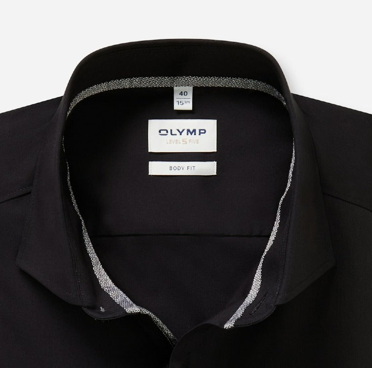 Olymp Herren Hemden lang Schwarz