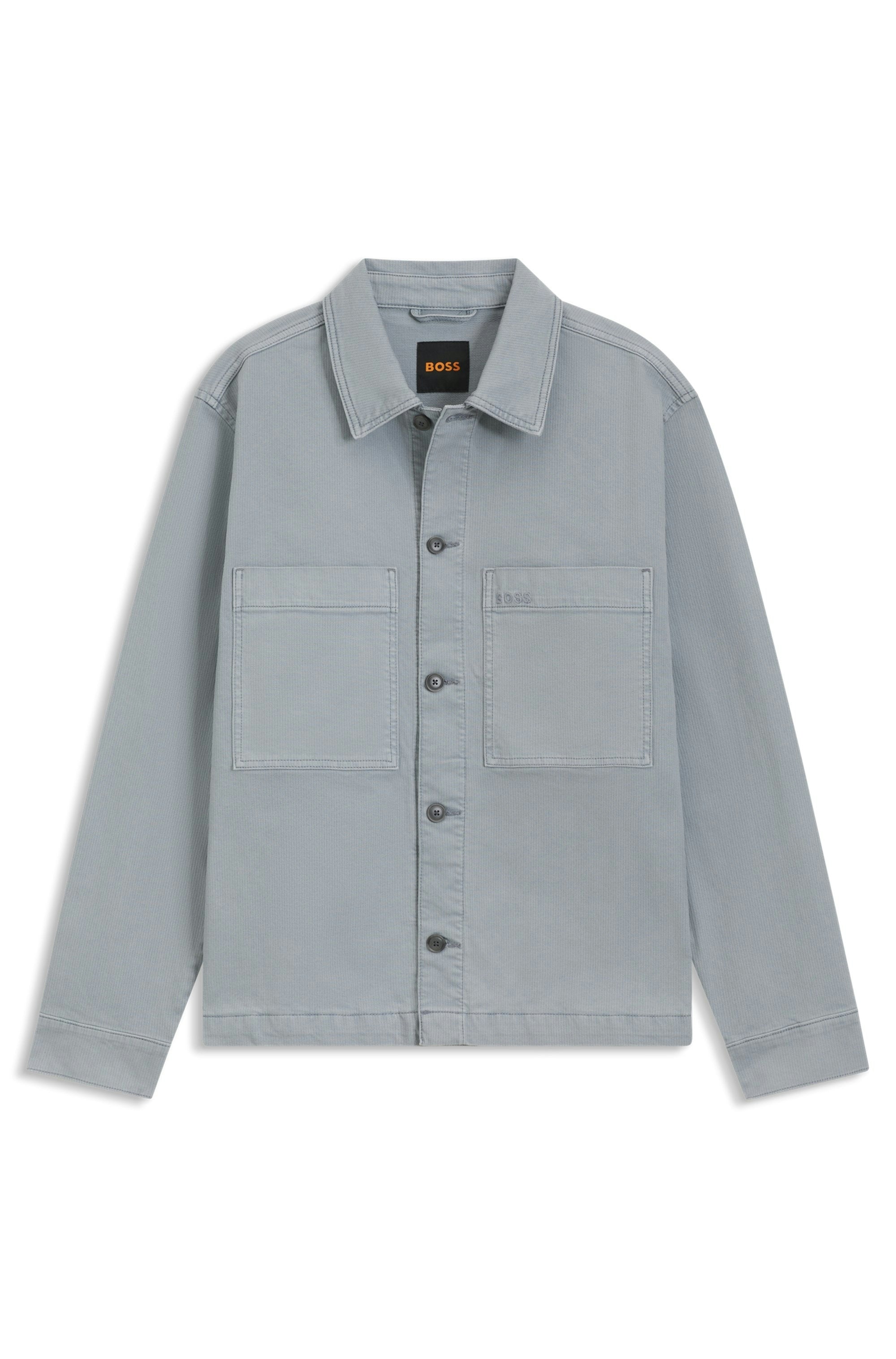 Boss Orange Herren Hemden Open Grey