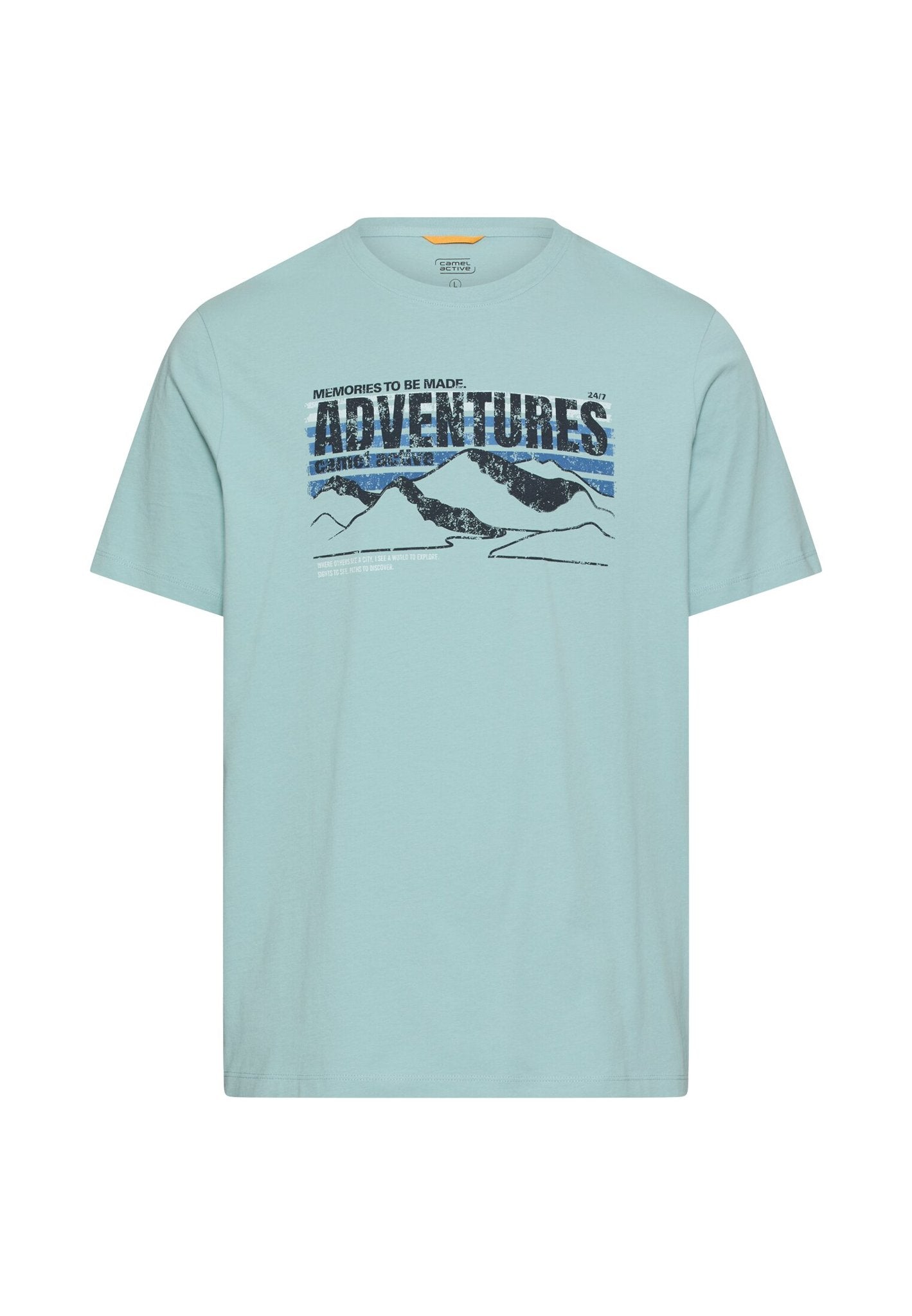 Camel active Herren T-Shirts kurz Ocean Green