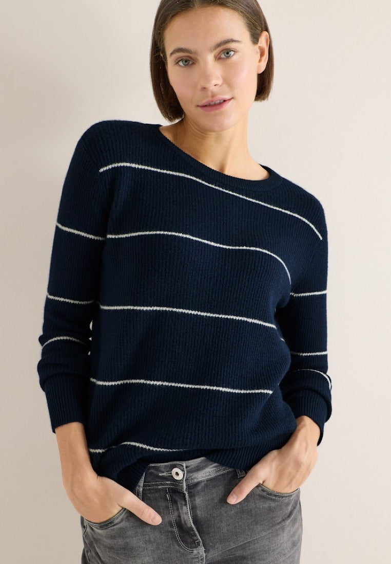Cecil Damen Pullover Deep Deni