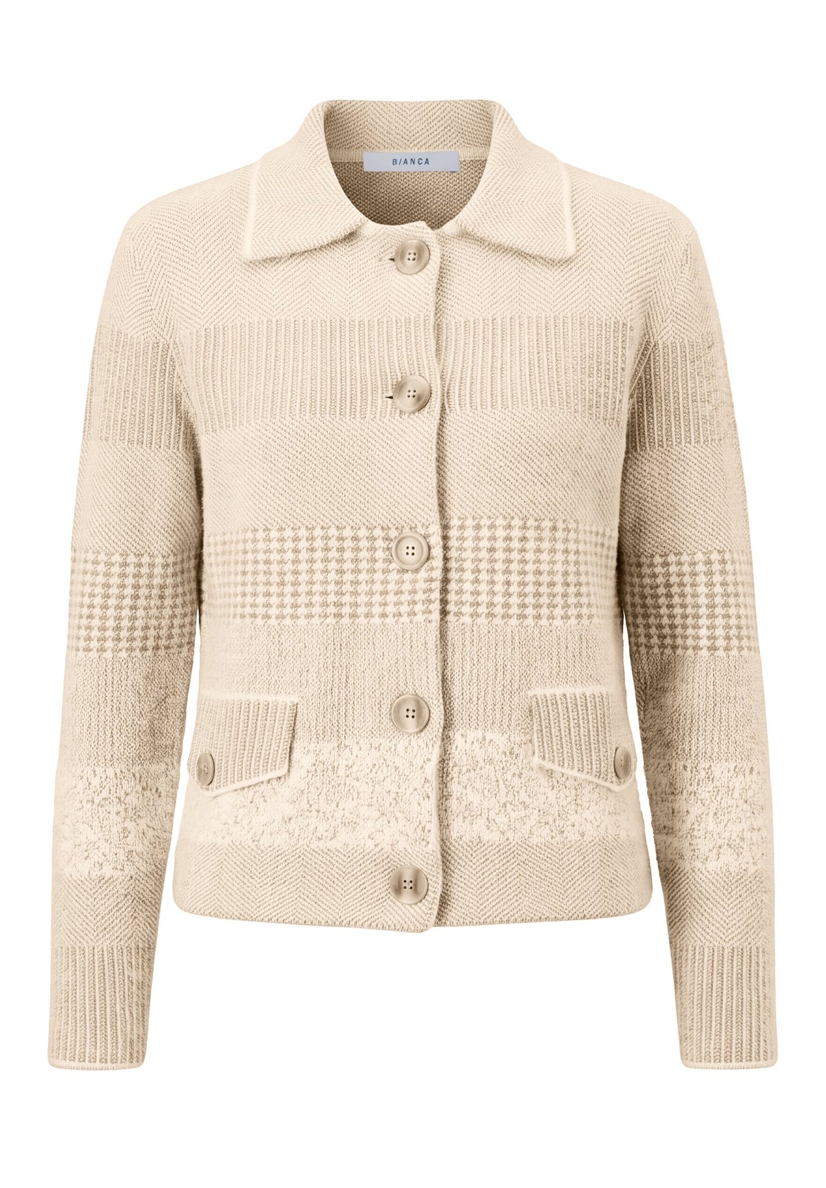 Bianca Damen Pullover Beige Mix