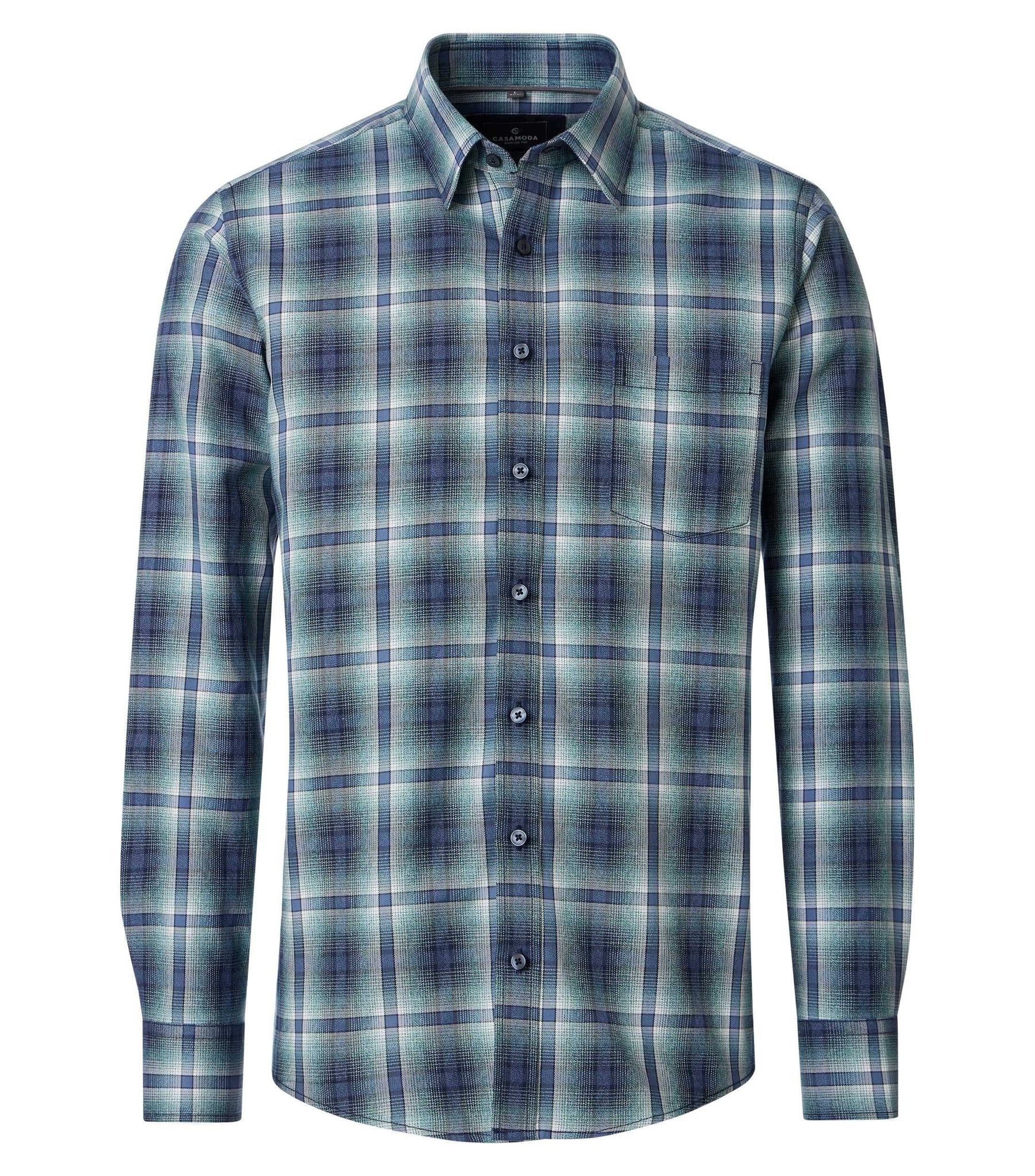 Casa Moda Herren Hemden Aqua Bis Pe