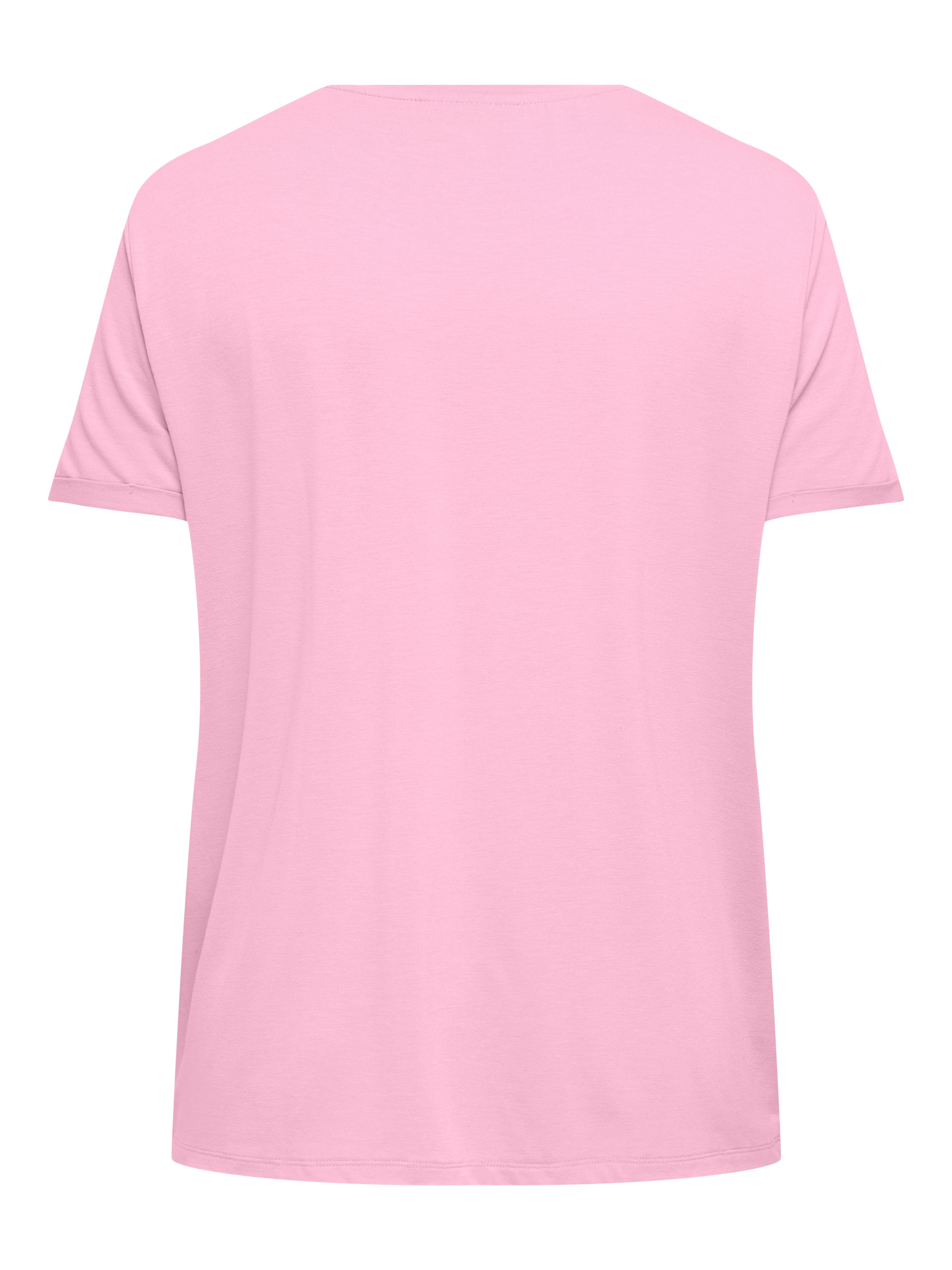 Only Carmakoma Damen T-Shirts Pink Lady