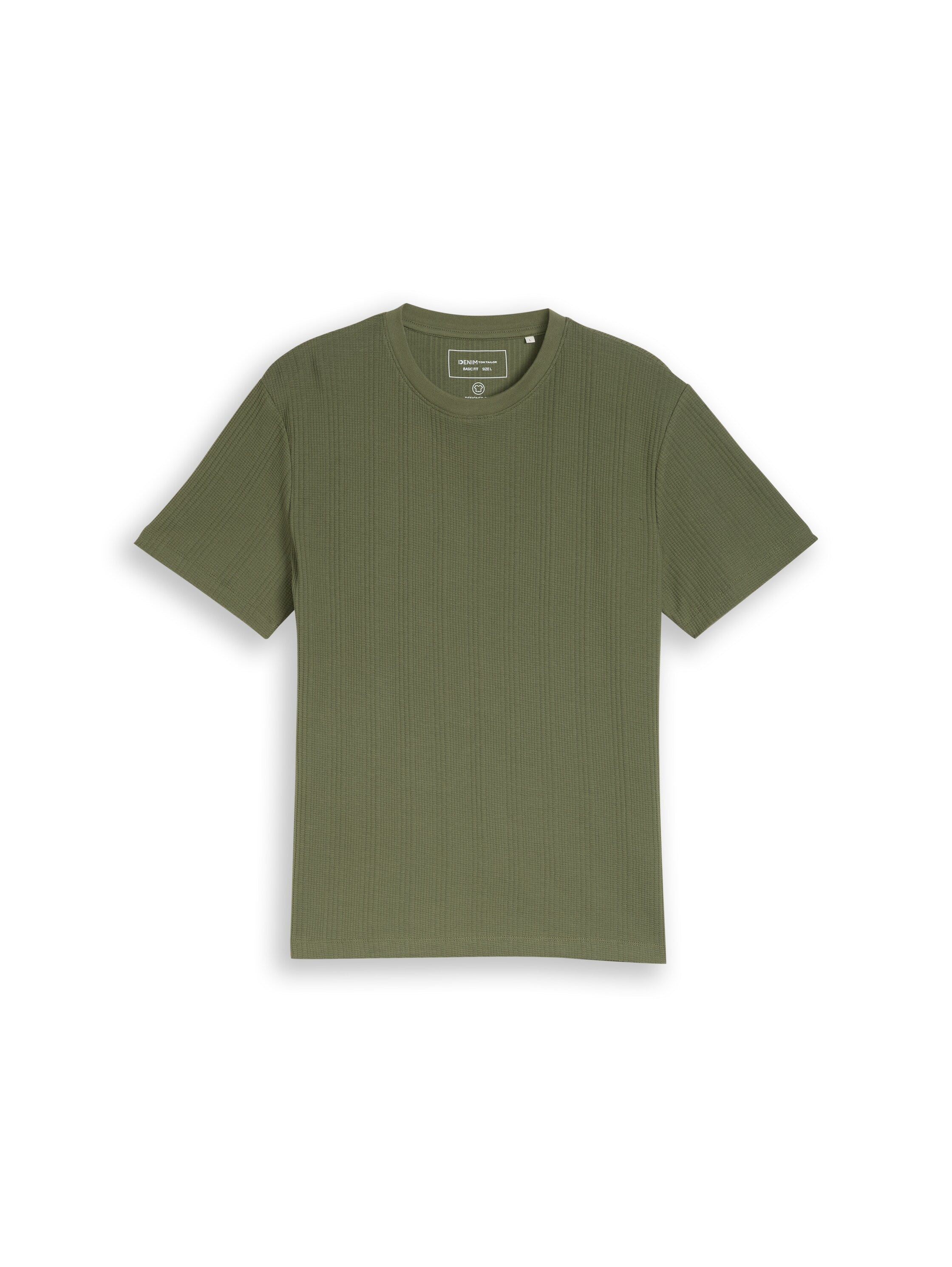 Tom Tailor denim Herren T-Shirts kurz Oak Leaf Green
