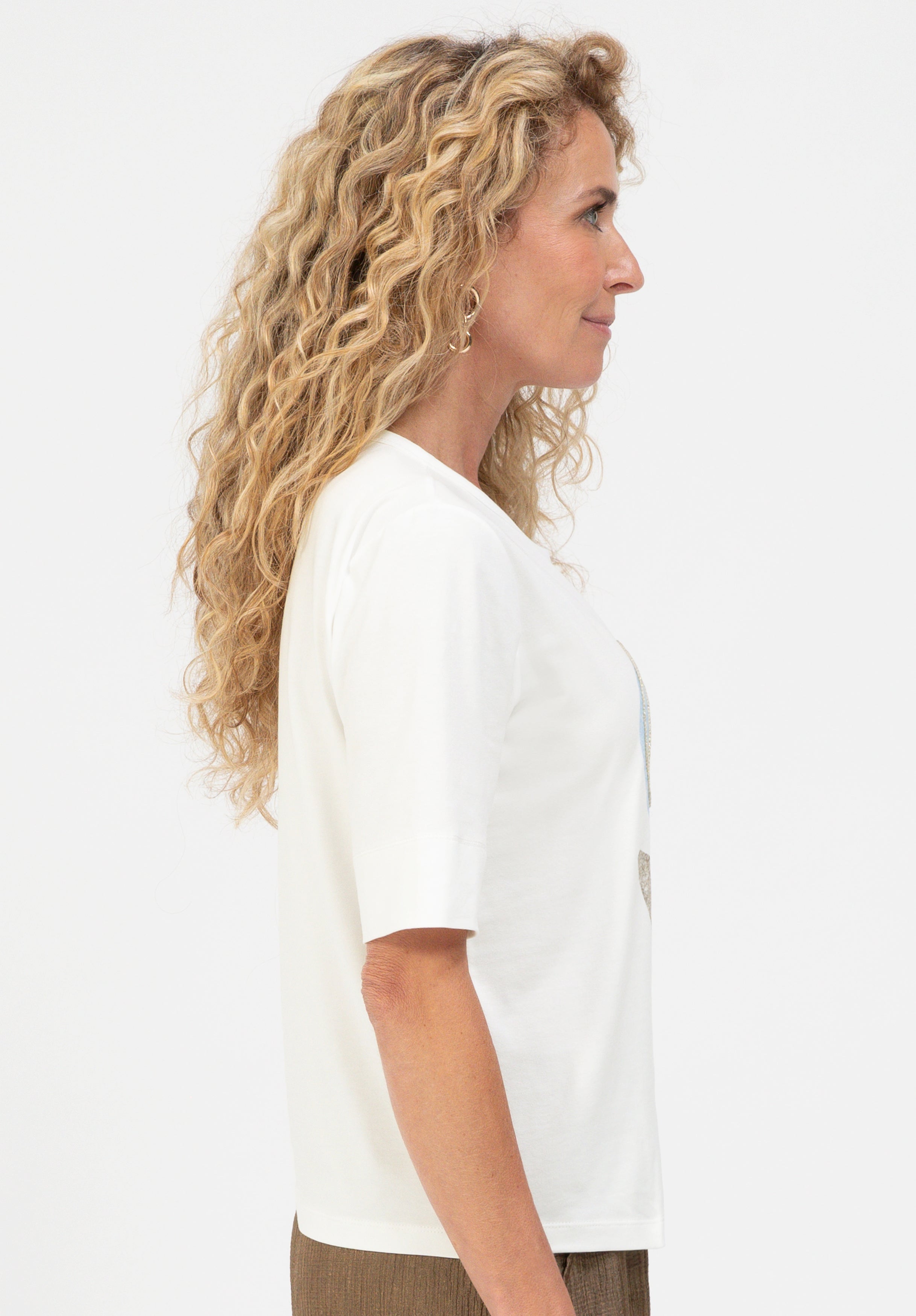Bianca Damen T-Shirts Cream