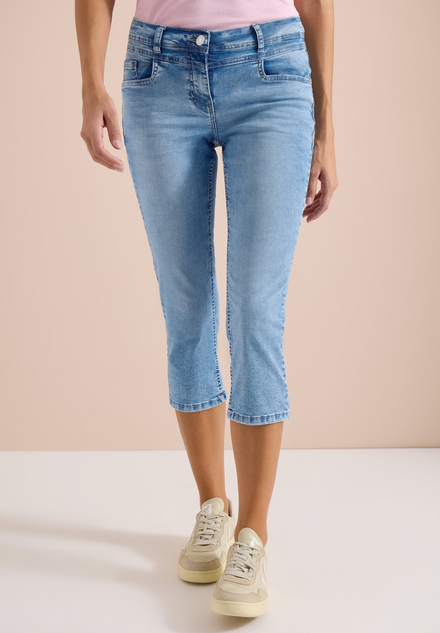 Cecil Damen Hosen Light Blu