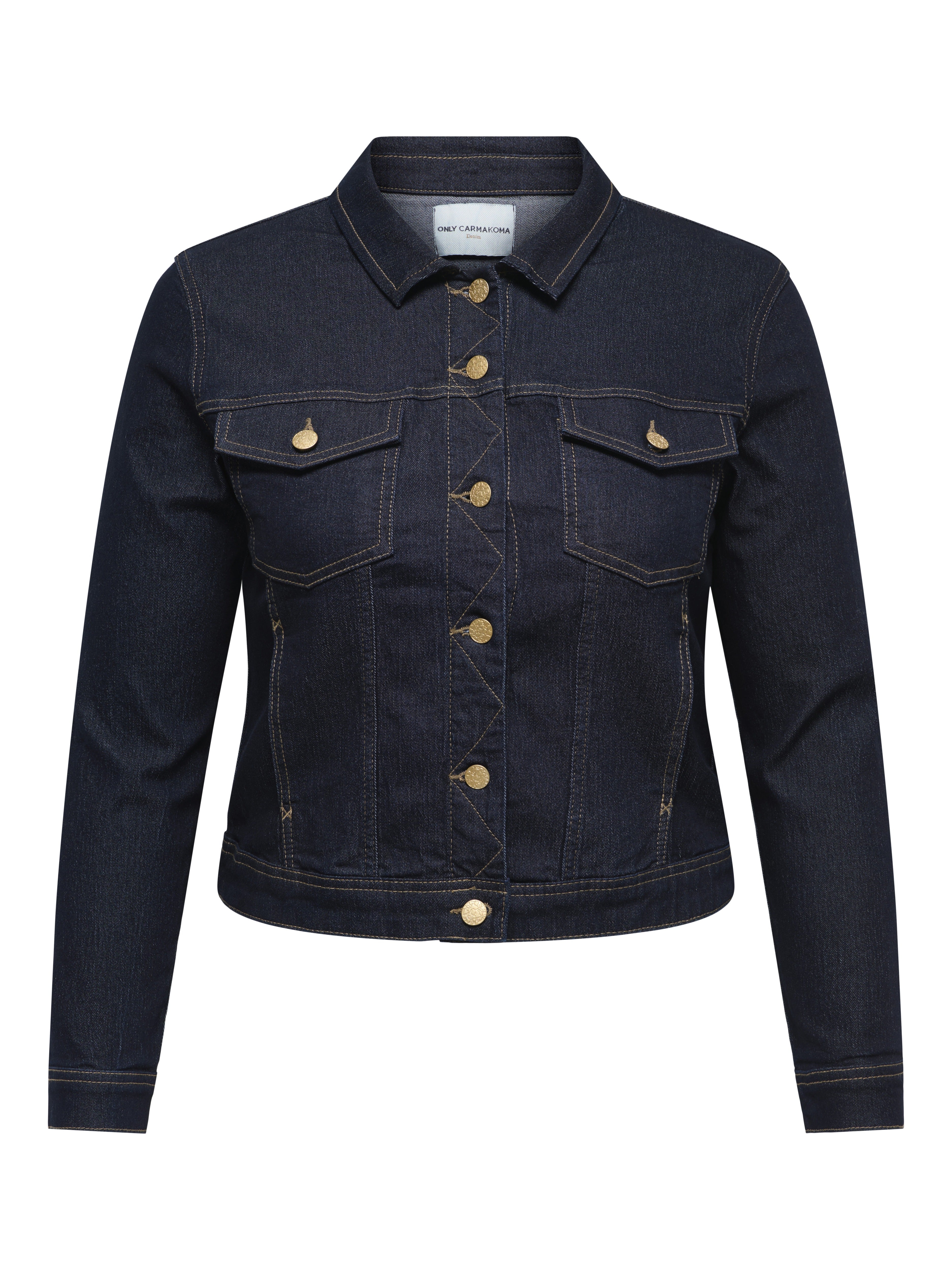 Only Caramkoma Damen Jacken Dark Blue Denim